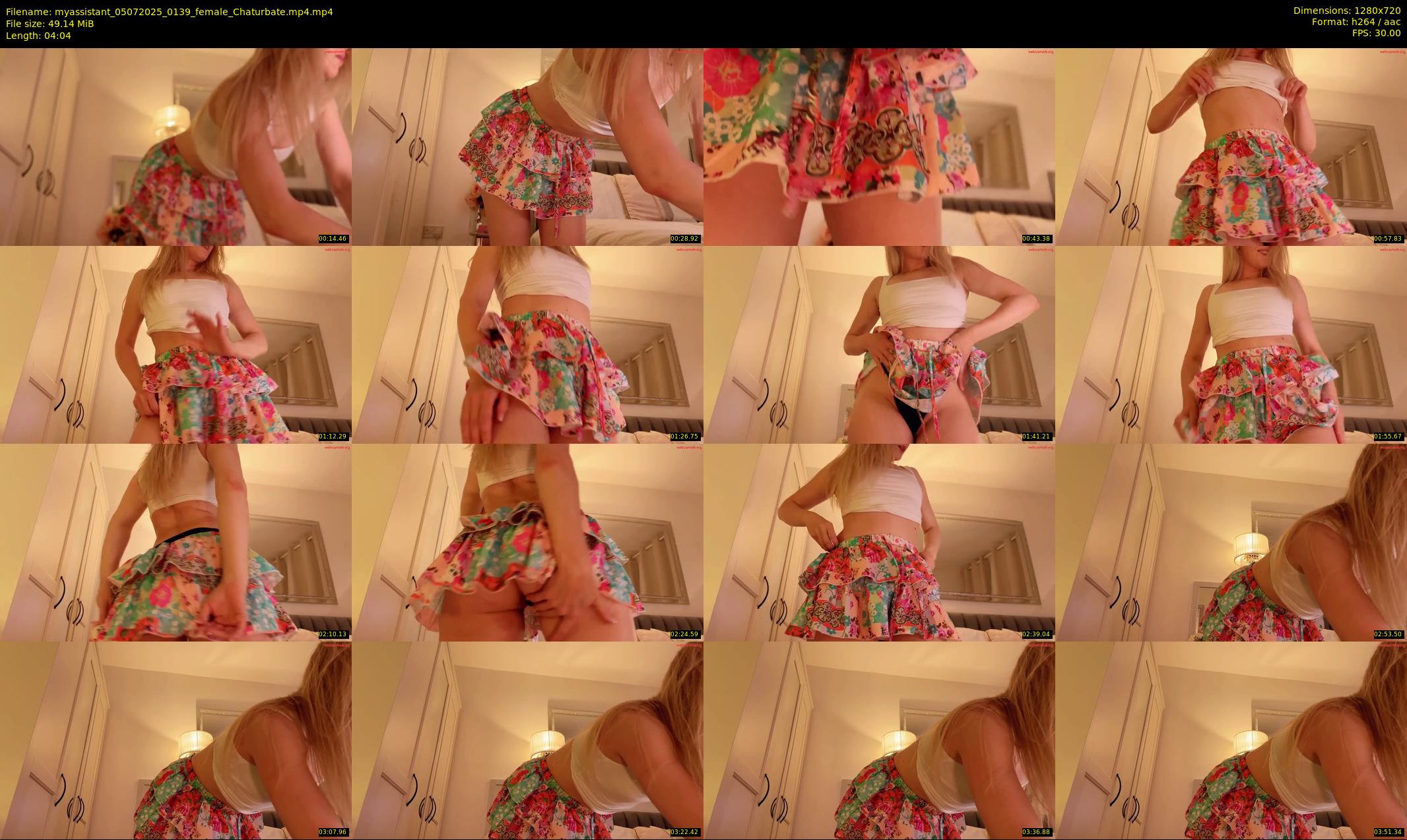 myassistant — 5 minute Chaturbate female cam show recording, 720p, Jul 5, 2025