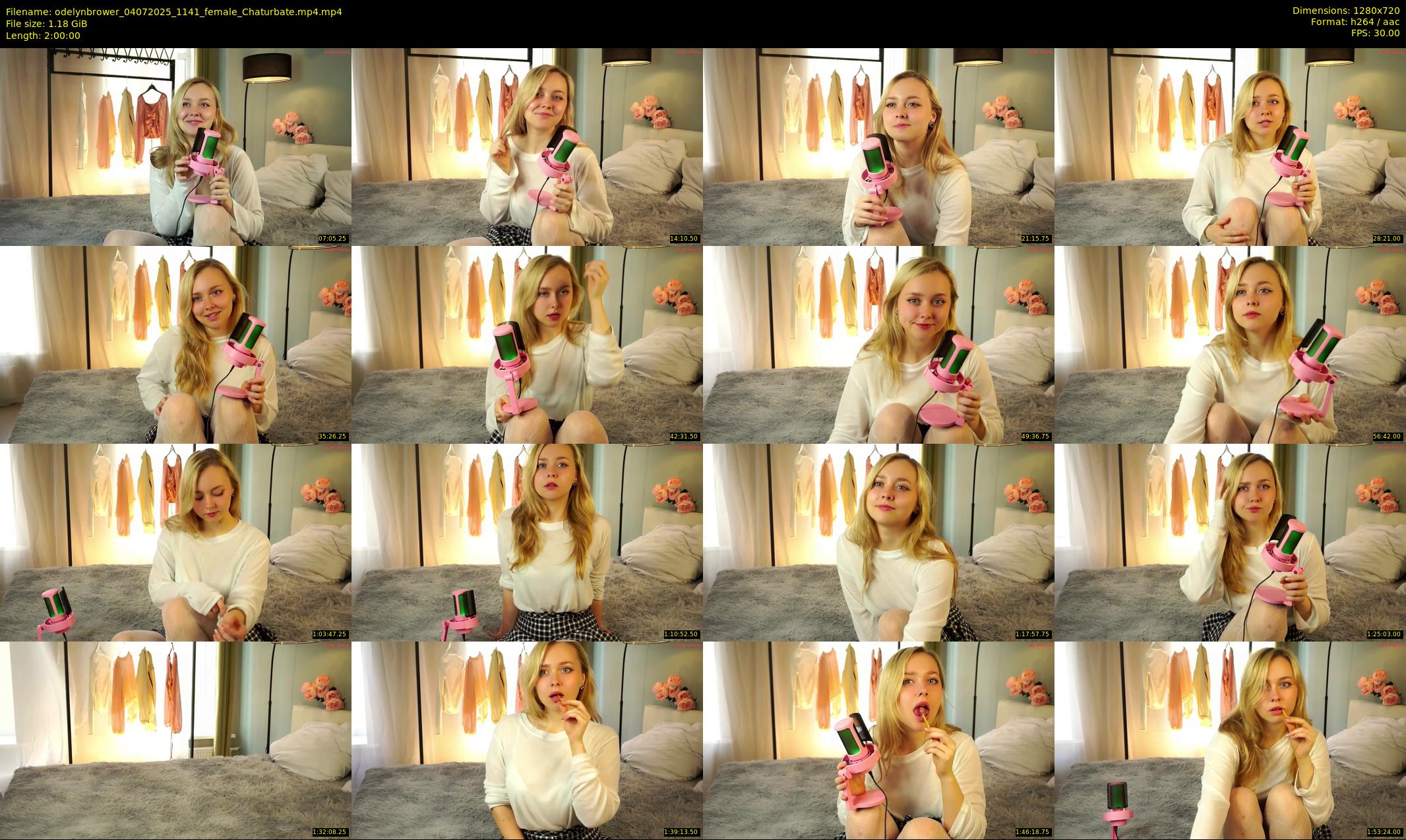 odelynbrower — 120 minute Chaturbate female cam show recording, 720p, Jul 4, 2025