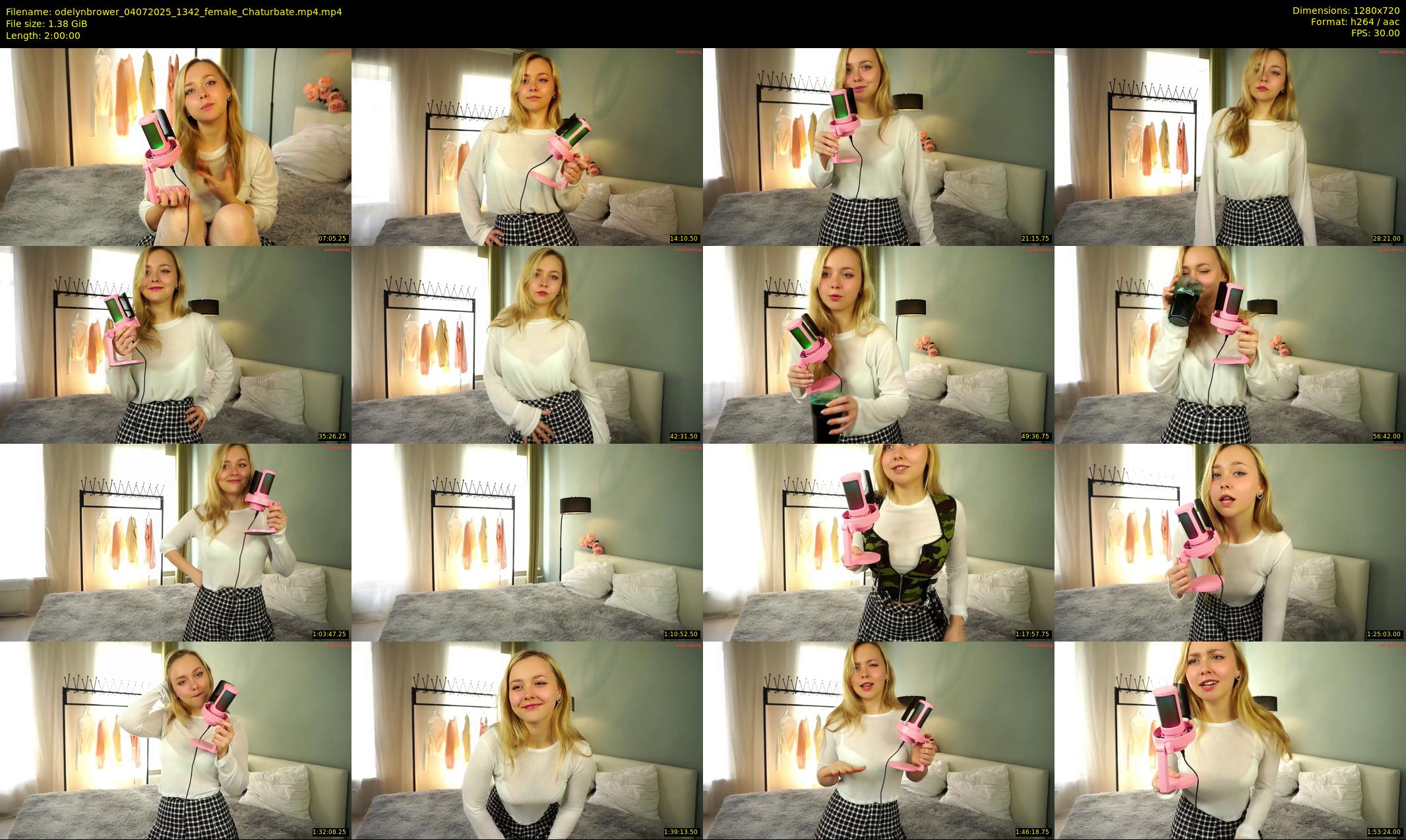 odelynbrower — 120 minute Chaturbate female cam show recording, 720p, Jul 4, 2025