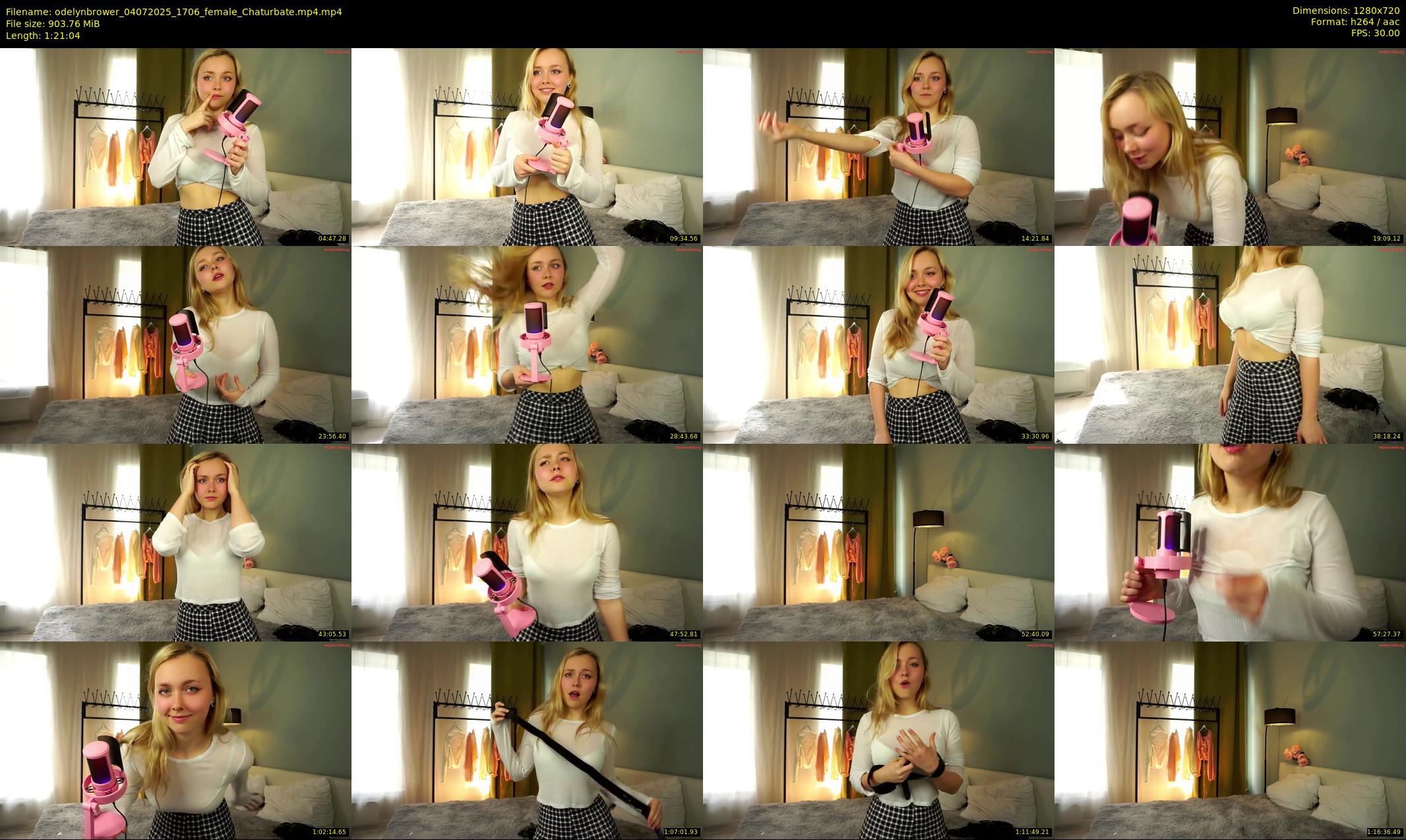 odelynbrower — 82 minute Chaturbate female cam show recording, 720p, Jul 4, 2025