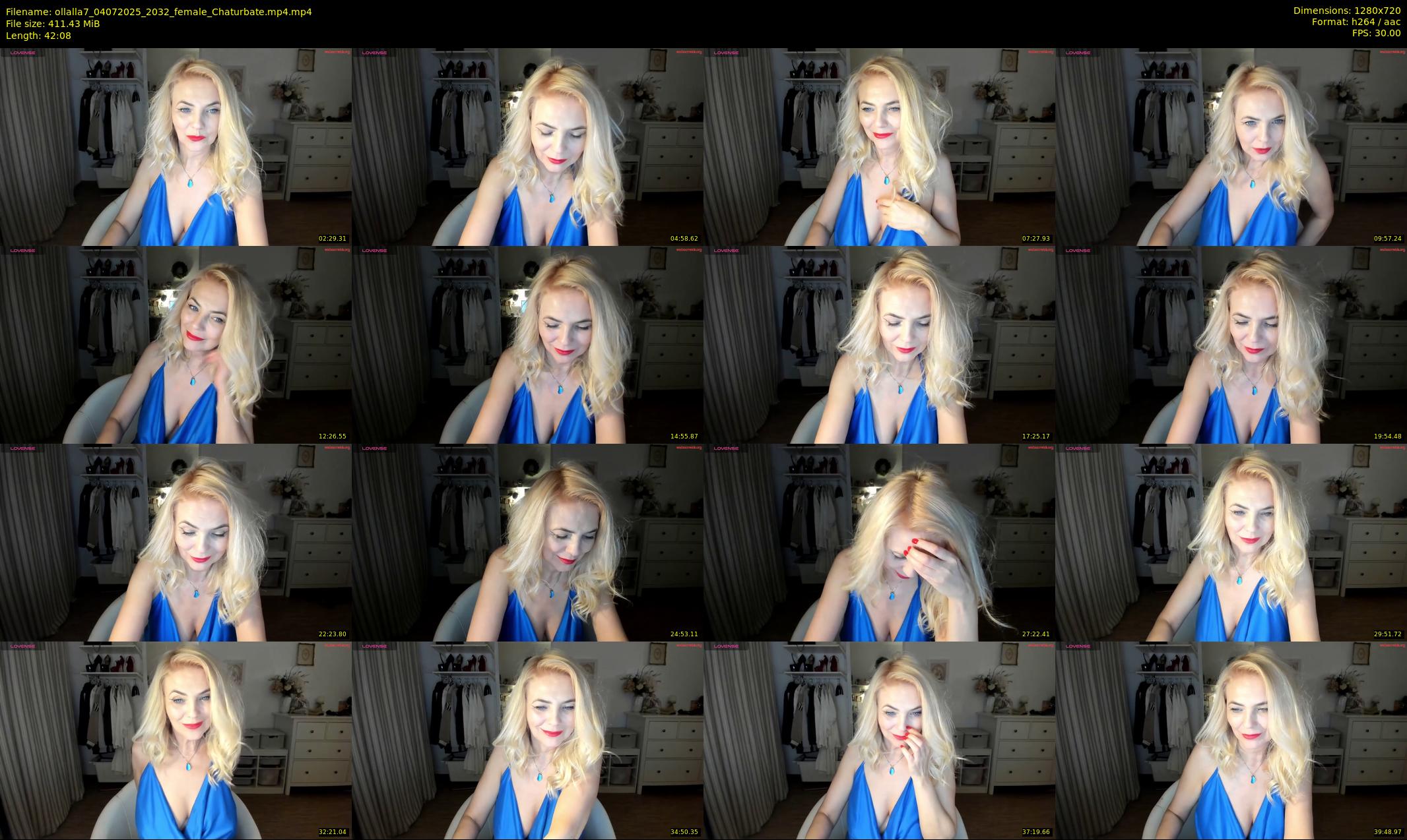 ollalla7 — 43 minute Chaturbate female cam show recording, 720p, Jul 4, 2025
