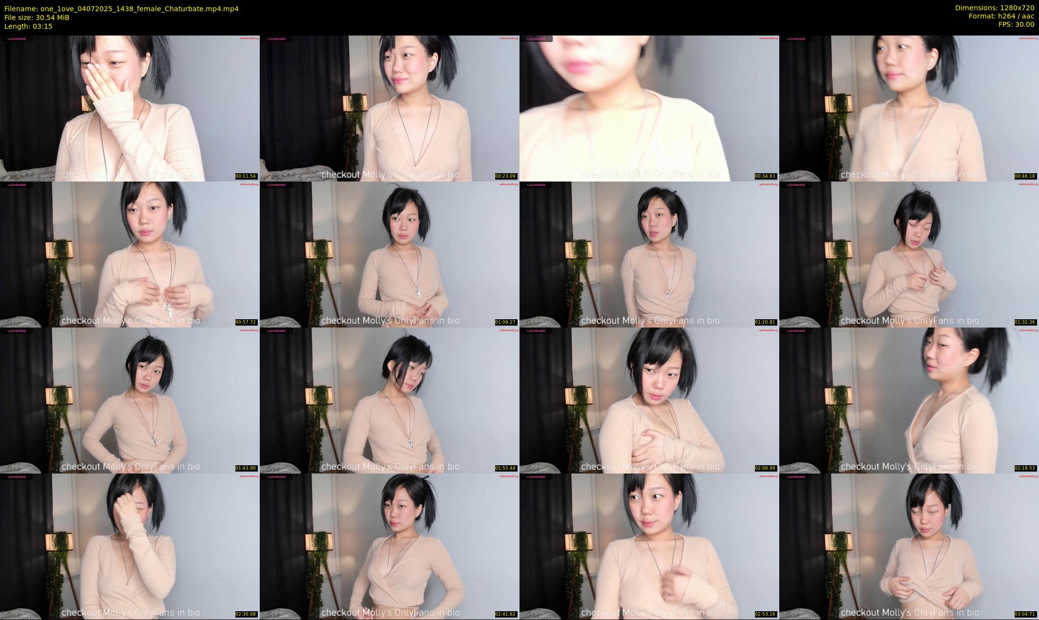 one_1ove — 4 minute Chaturbate female cam show recording, 720p, Jul 4, 2025
