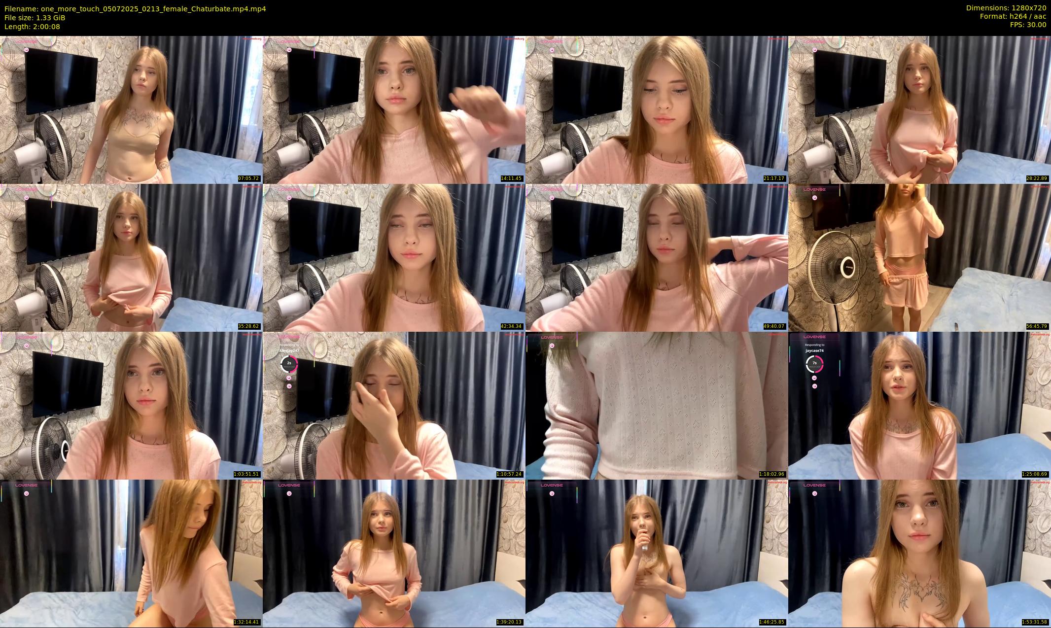 one_more_touch — 121 minute Chaturbate female cam show recording, 720p, Jul 5, 2025