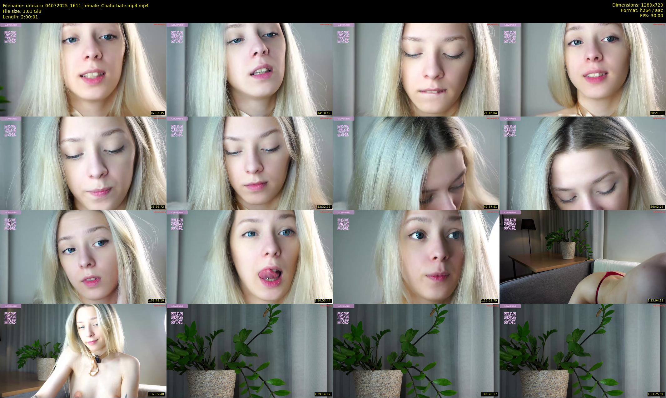 orasaro — 121 minute Chaturbate female cam show recording, 720p, Jul 4, 2025