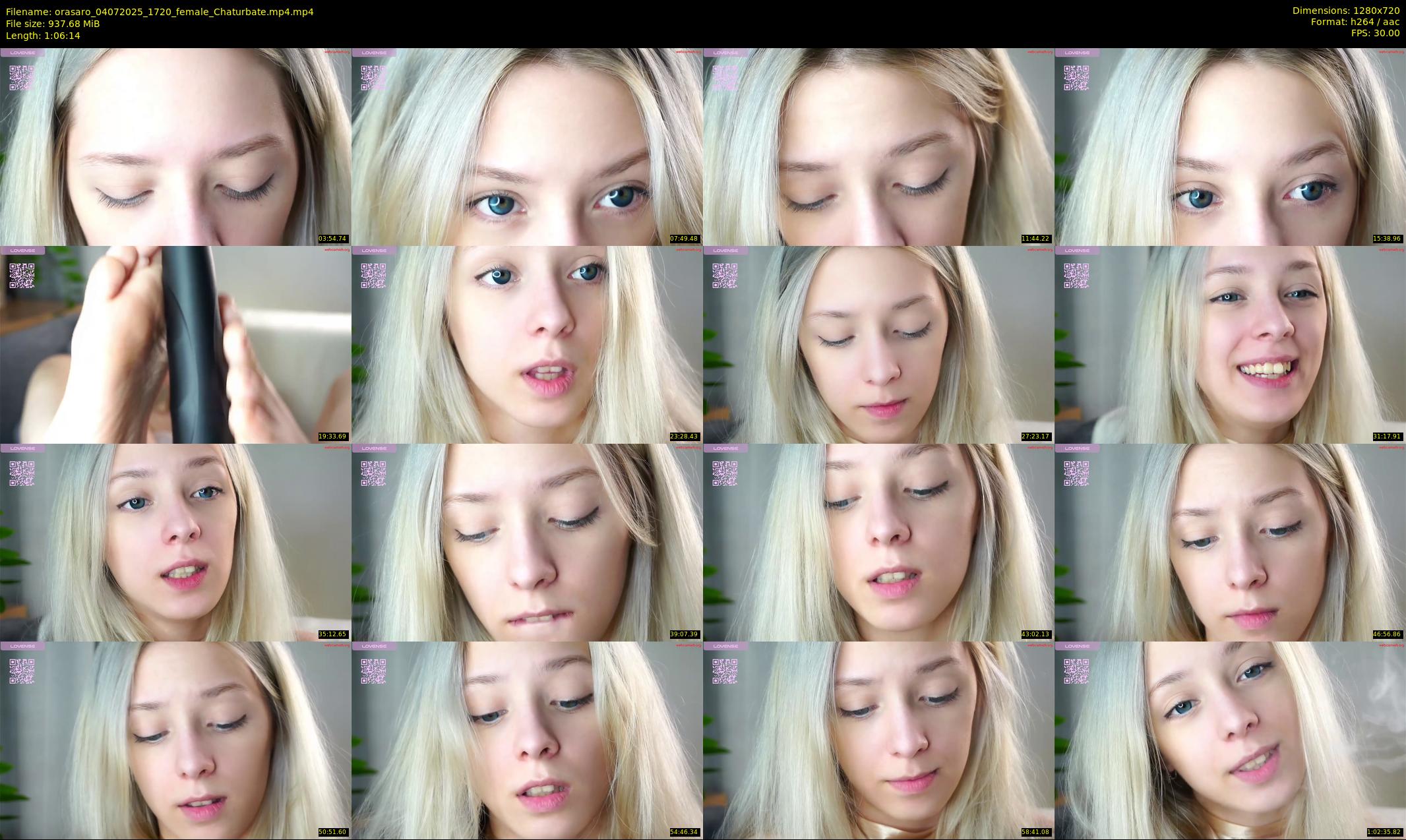 orasaro — 67 minute Chaturbate female cam show recording, 720p, Jul 4, 2025