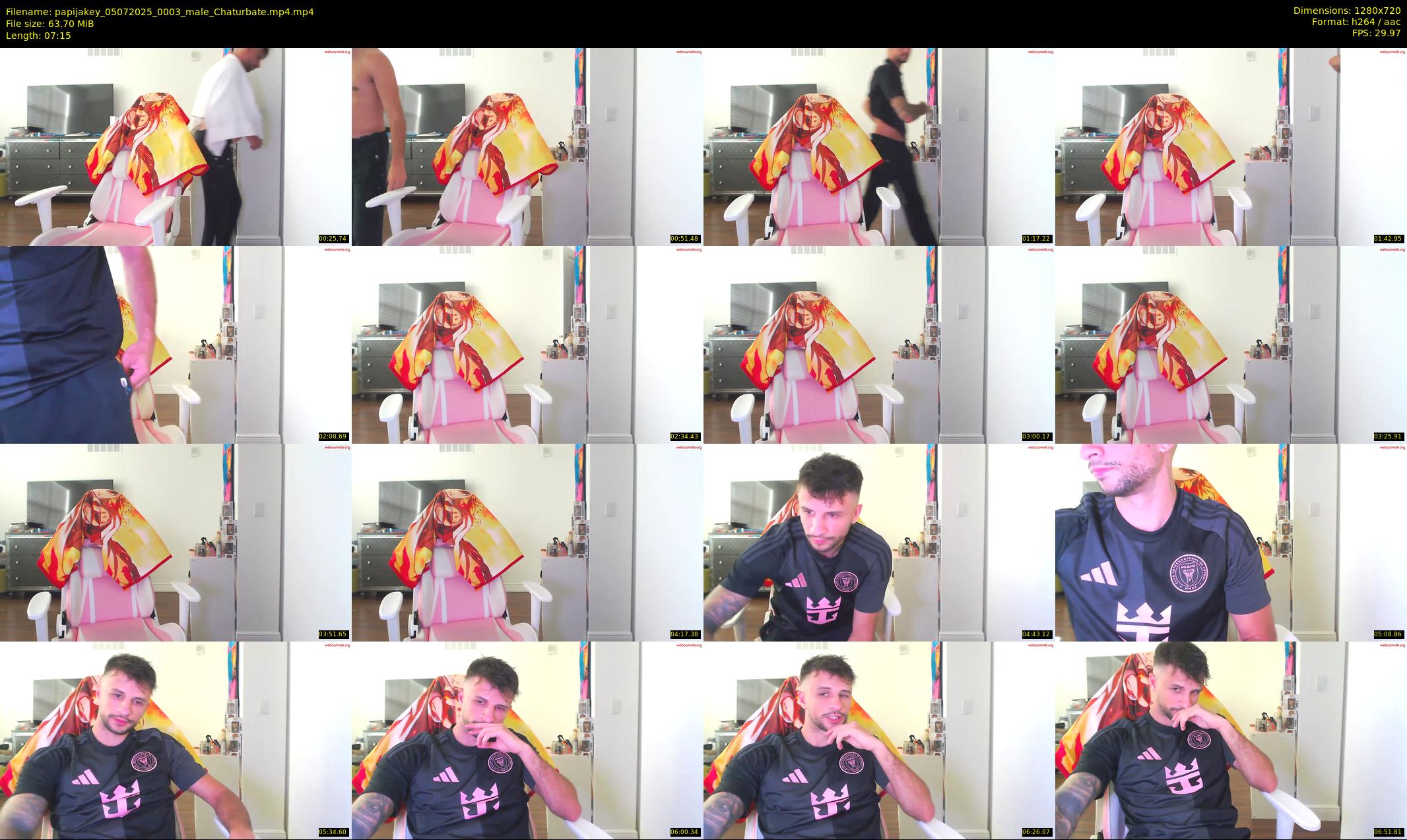 papijakey — 8 minute Chaturbate male cam show recording, 720p, Jul 5, 2025