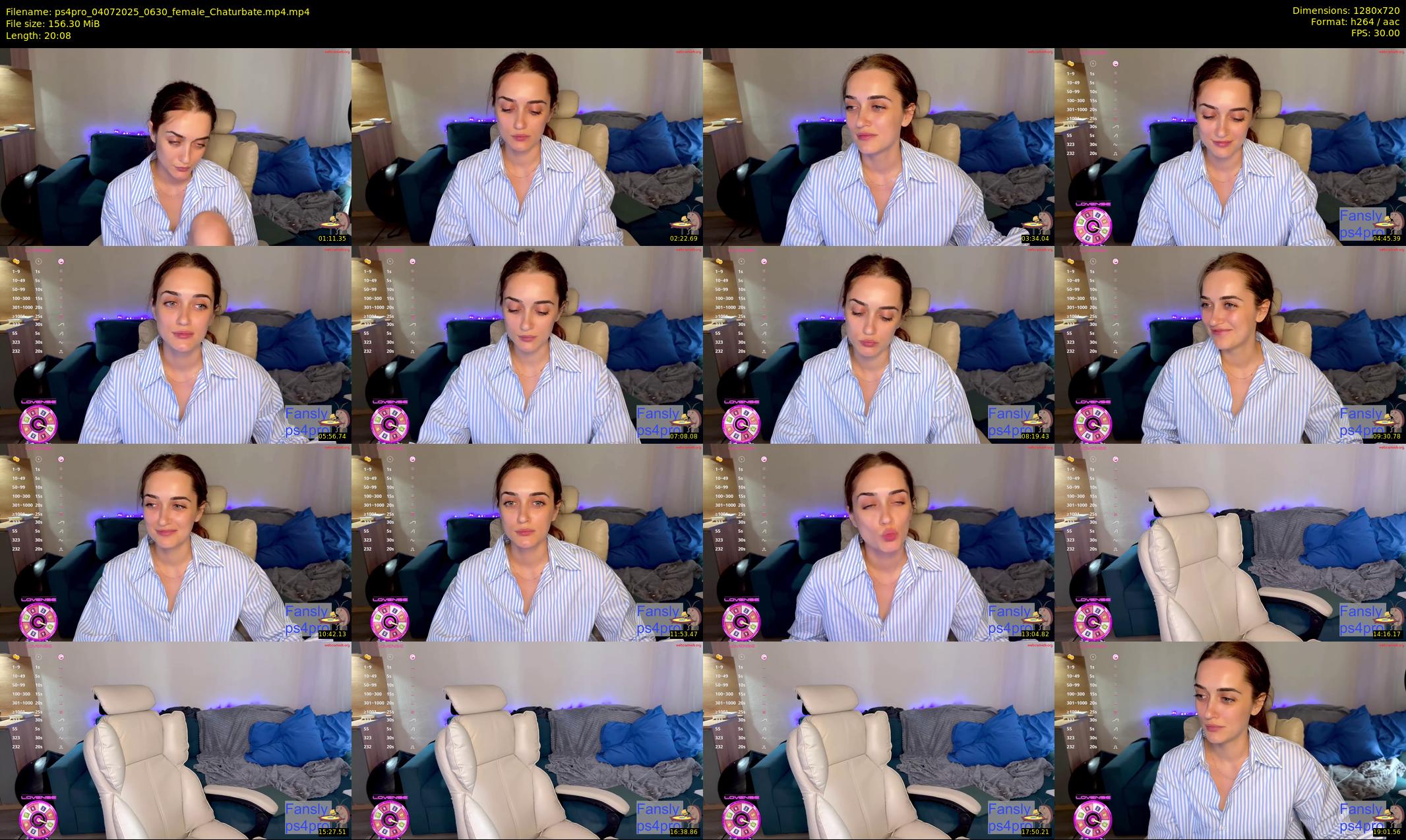 ps4pro — 21 minute Chaturbate female cam show recording, 720p, Jul 4, 2025