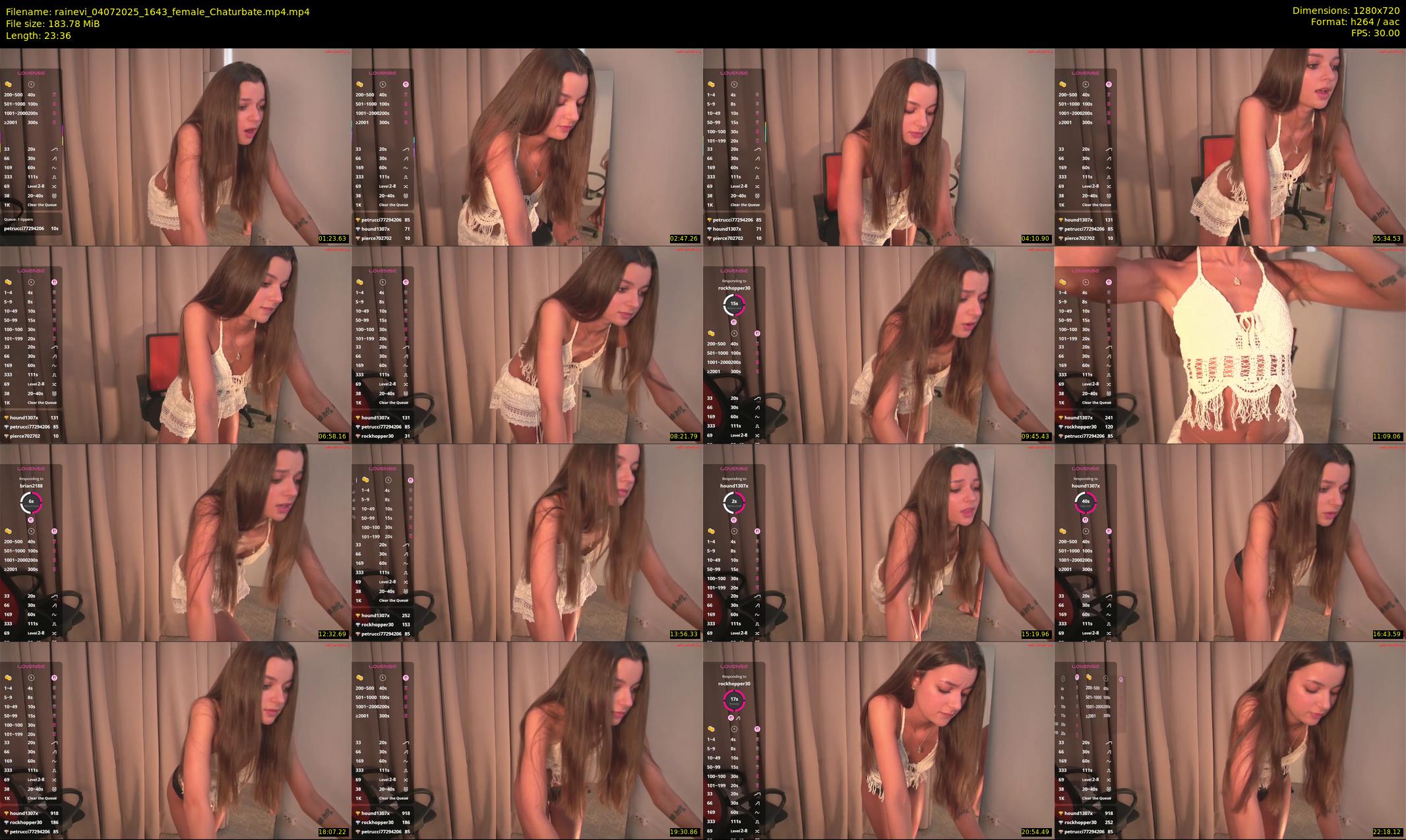 rainevi — 24 minute Chaturbate female cam show recording, 720p, Jul 4, 2025
