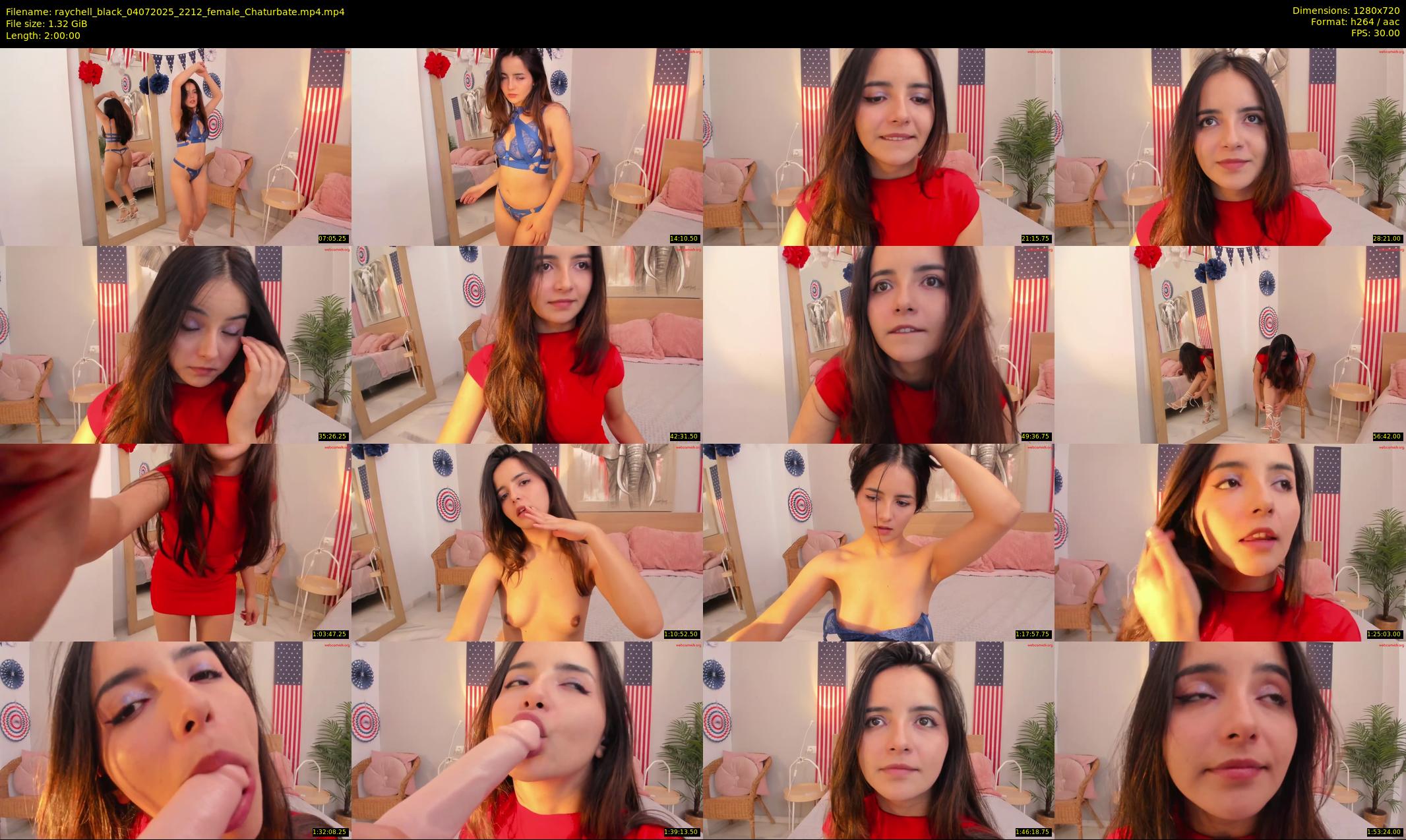 raychell_black — 120 minute Chaturbate female cam show recording, 720p, Jul 4, 2025