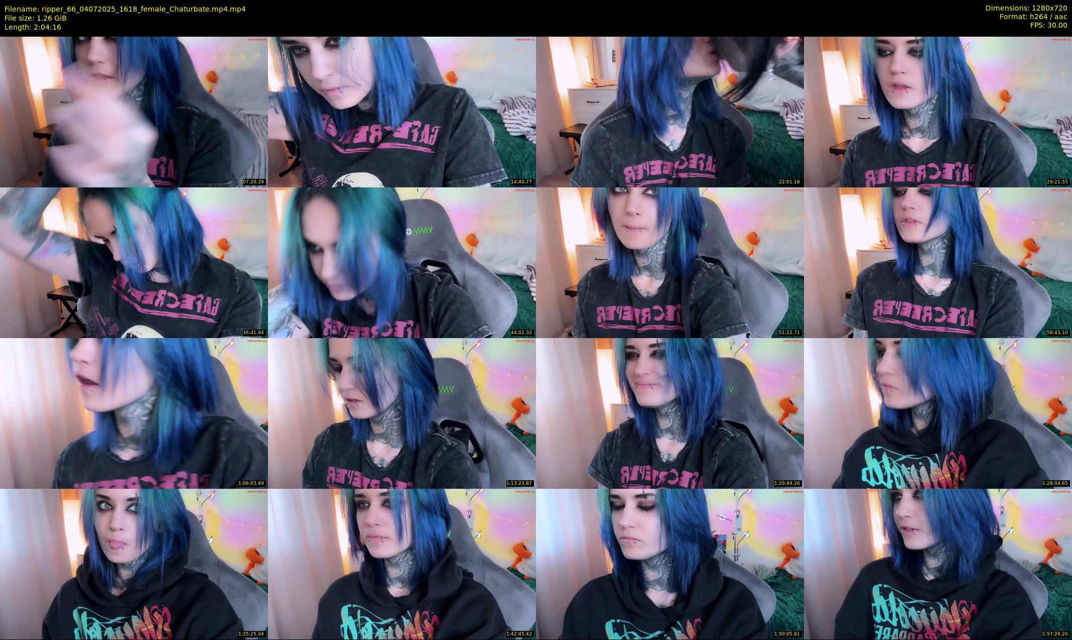 ripper_66 — 125 minute Chaturbate female cam show recording, 720p, Jul 4, 2025
