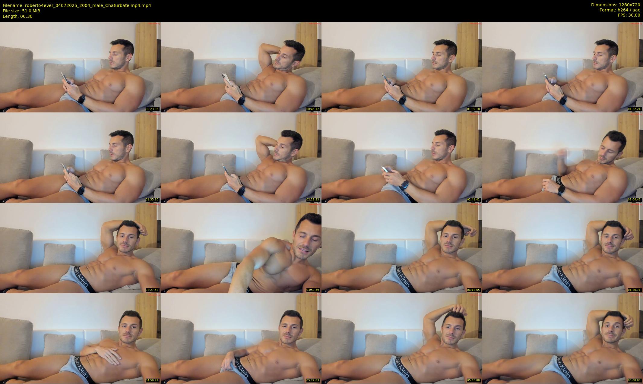 roberto4ever — 7 minute Chaturbate male cam show recording, 720p, Jul 4, 2025