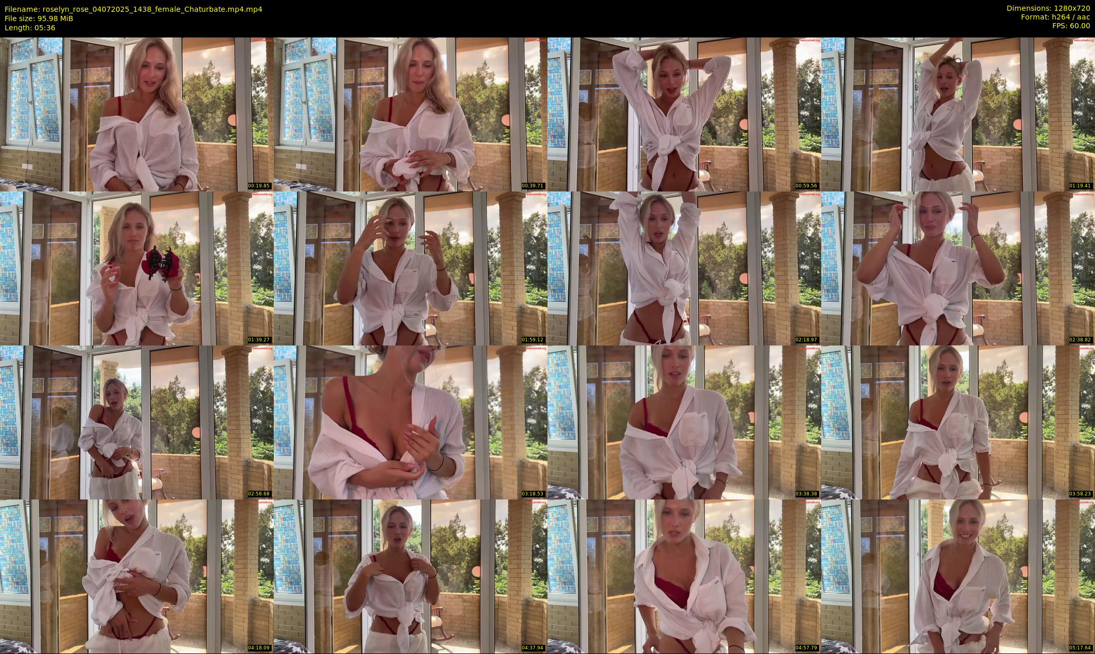roselyn_rose — 6 minute Chaturbate female cam show recording, 720p, Jul 4, 2025