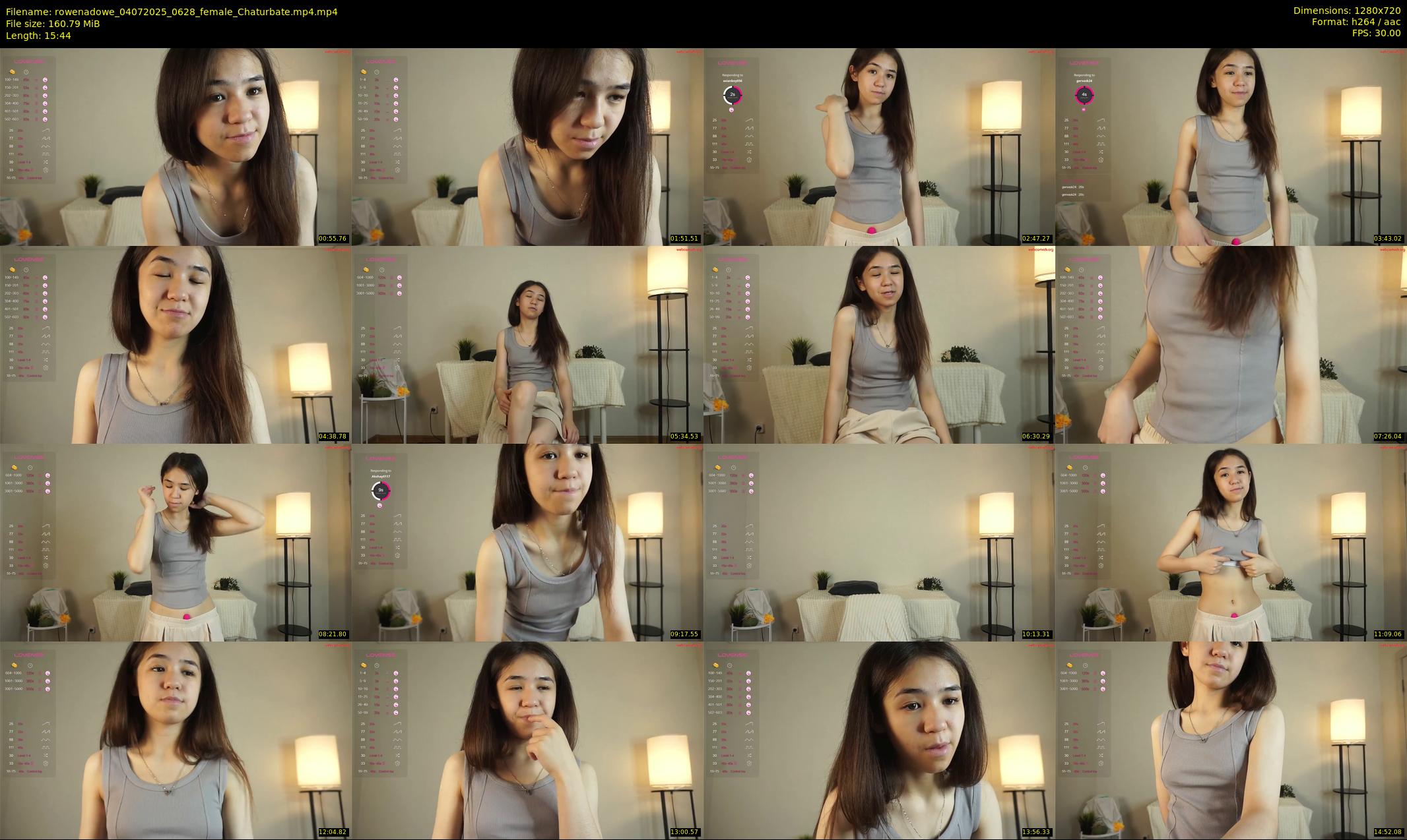 rowenadowe — 16 minute Chaturbate female cam show recording, 720p, Jul 4, 2025