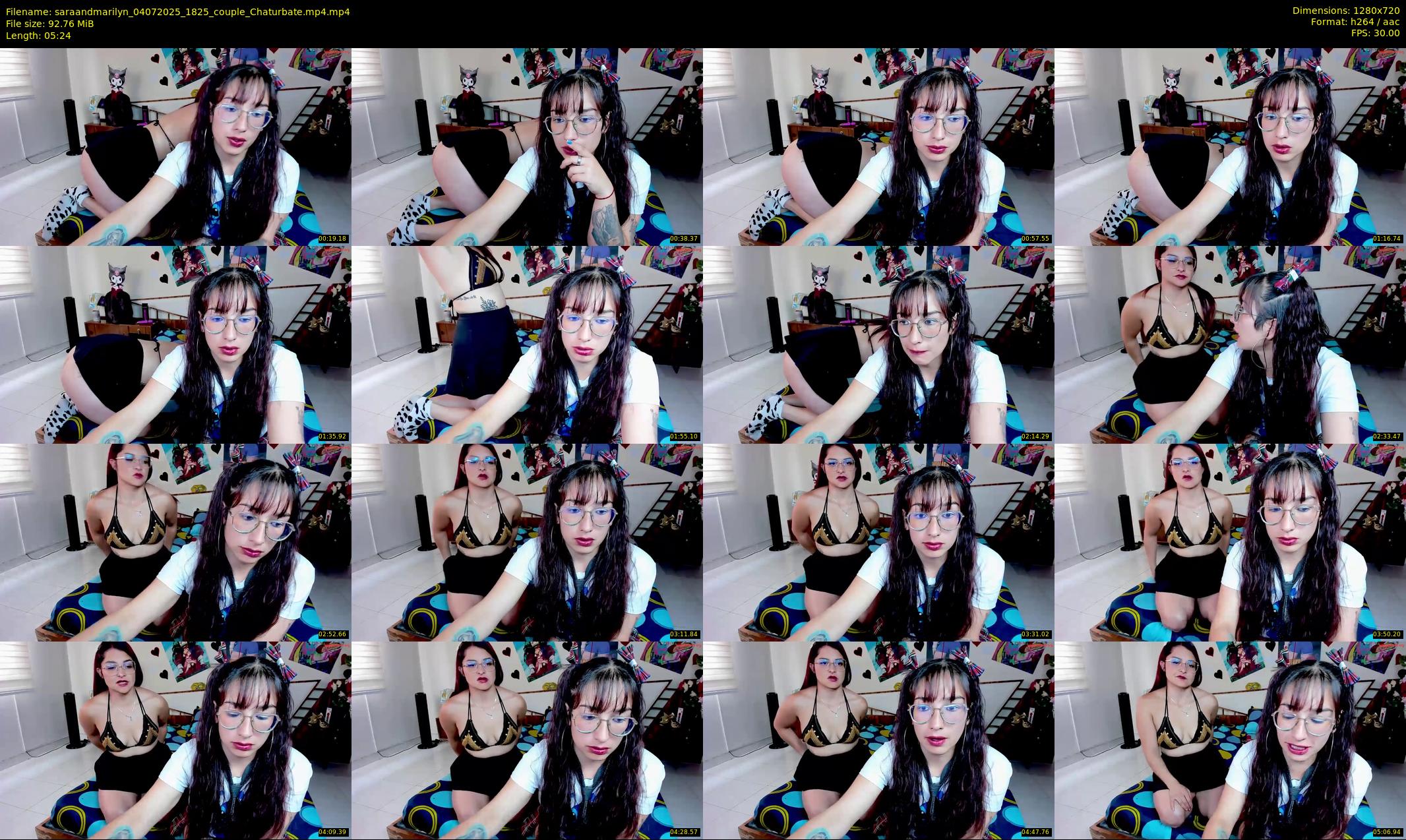 saraandmarilyn — 6 minute Chaturbate couple cam show recording, 720p, Jul 4, 2025