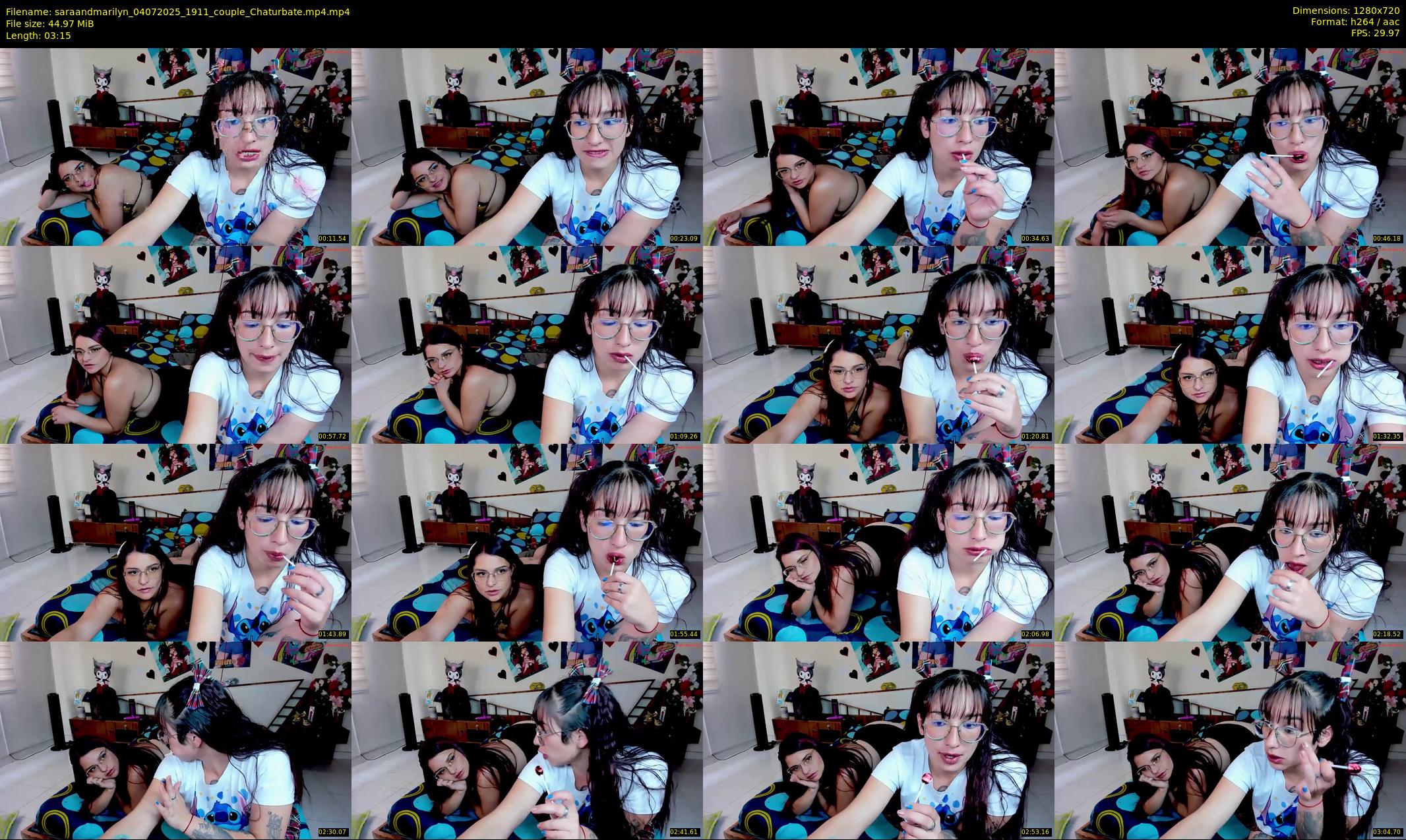 saraandmarilyn — 4 minute Chaturbate couple cam show recording, 720p, Jul 4, 2025