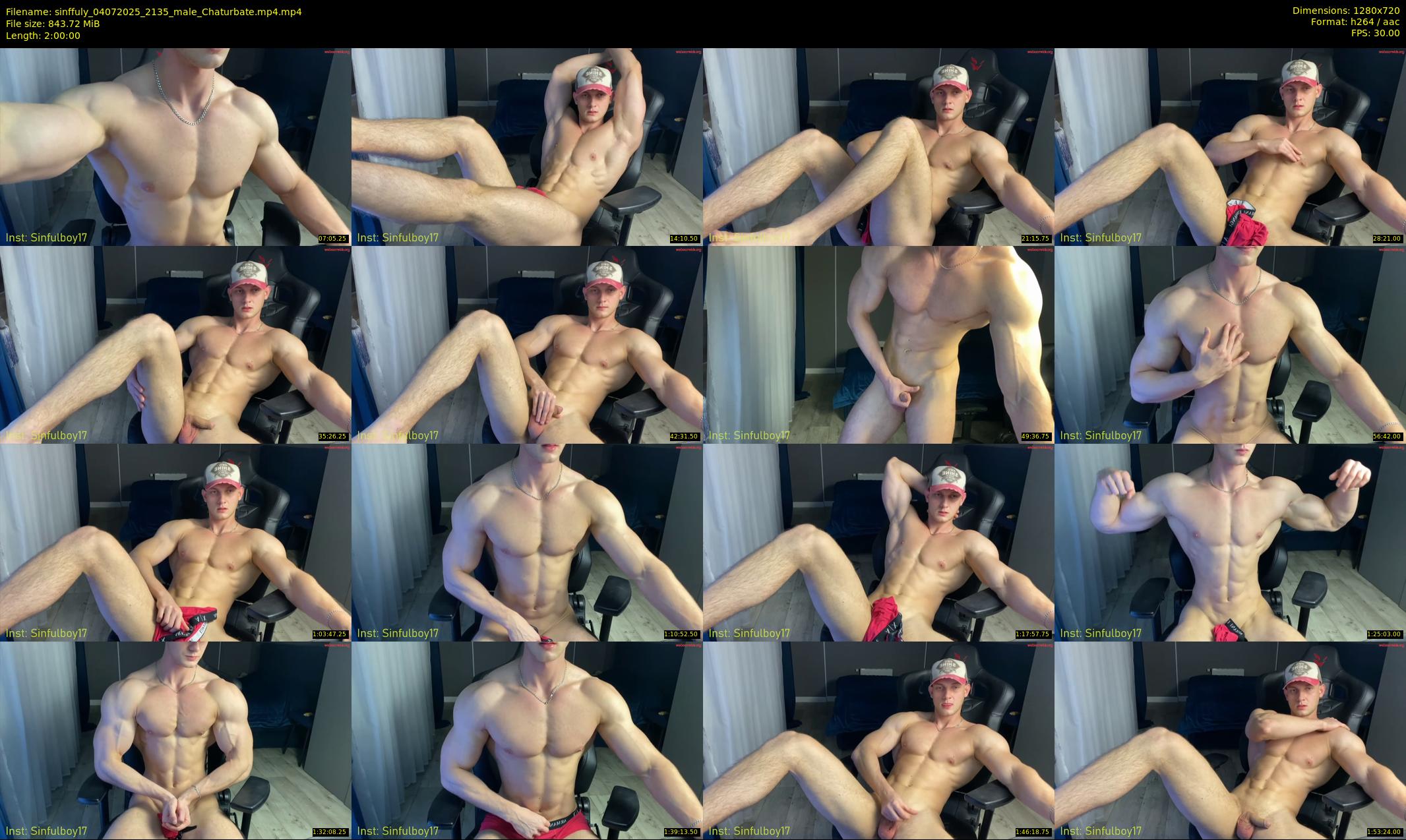 sinffuly — 120 minute Chaturbate male cam show recording, 720p, Jul 4, 2025