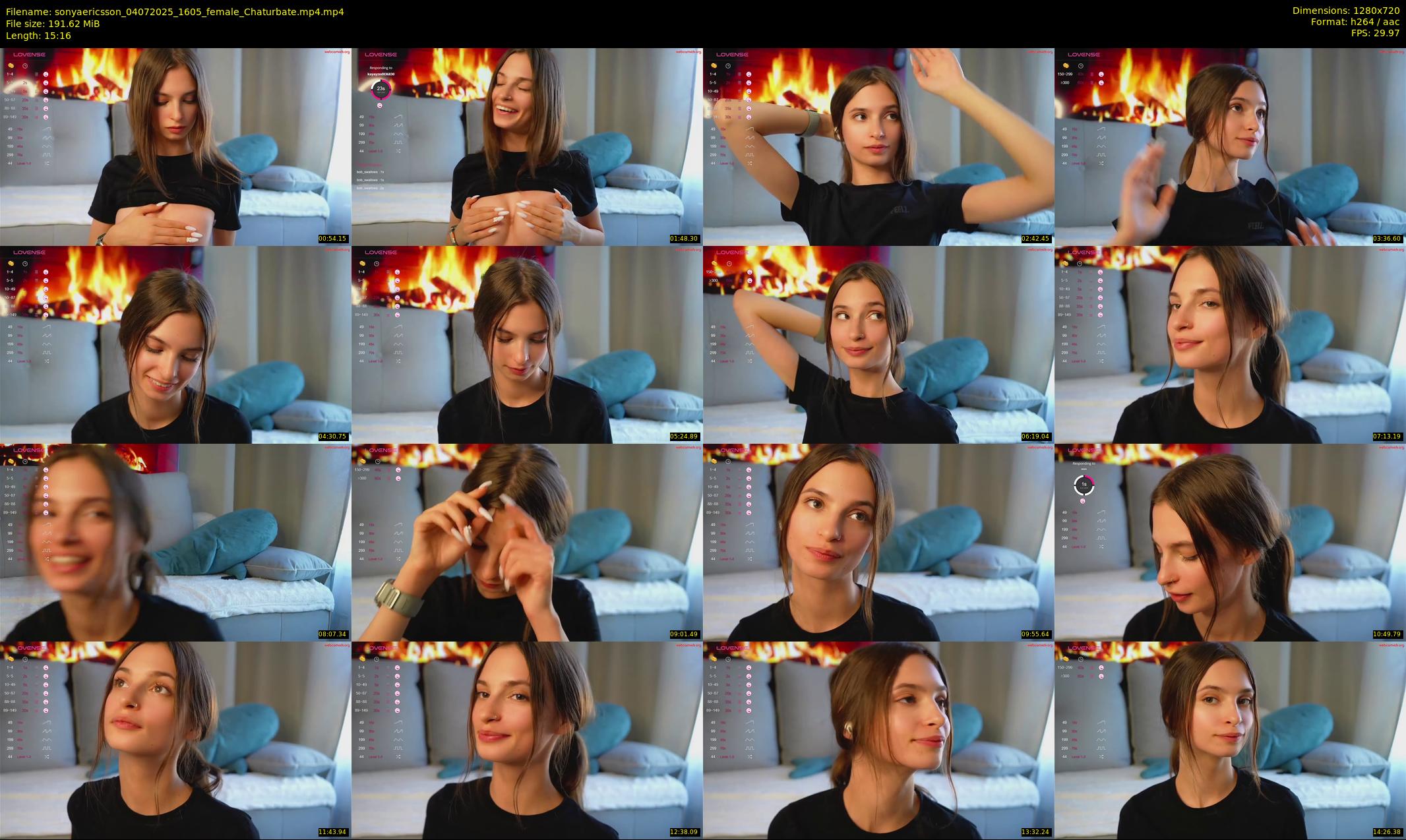 sonyaericsson — 16 minute Chaturbate female cam show recording, 720p, Jul 4, 2025