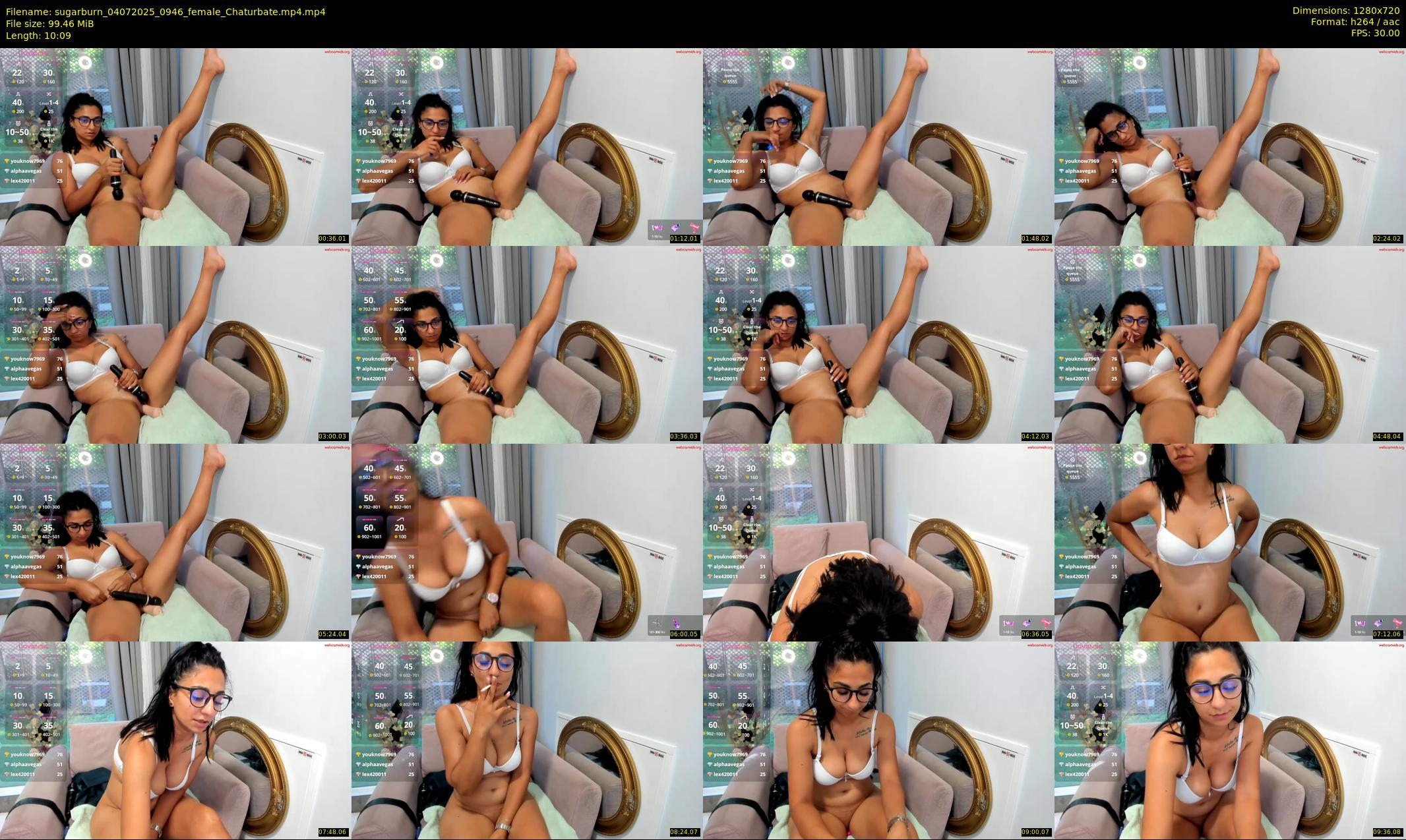 sugarburn — 11 minute Chaturbate female cam show recording, 720p, Jul 4, 2025