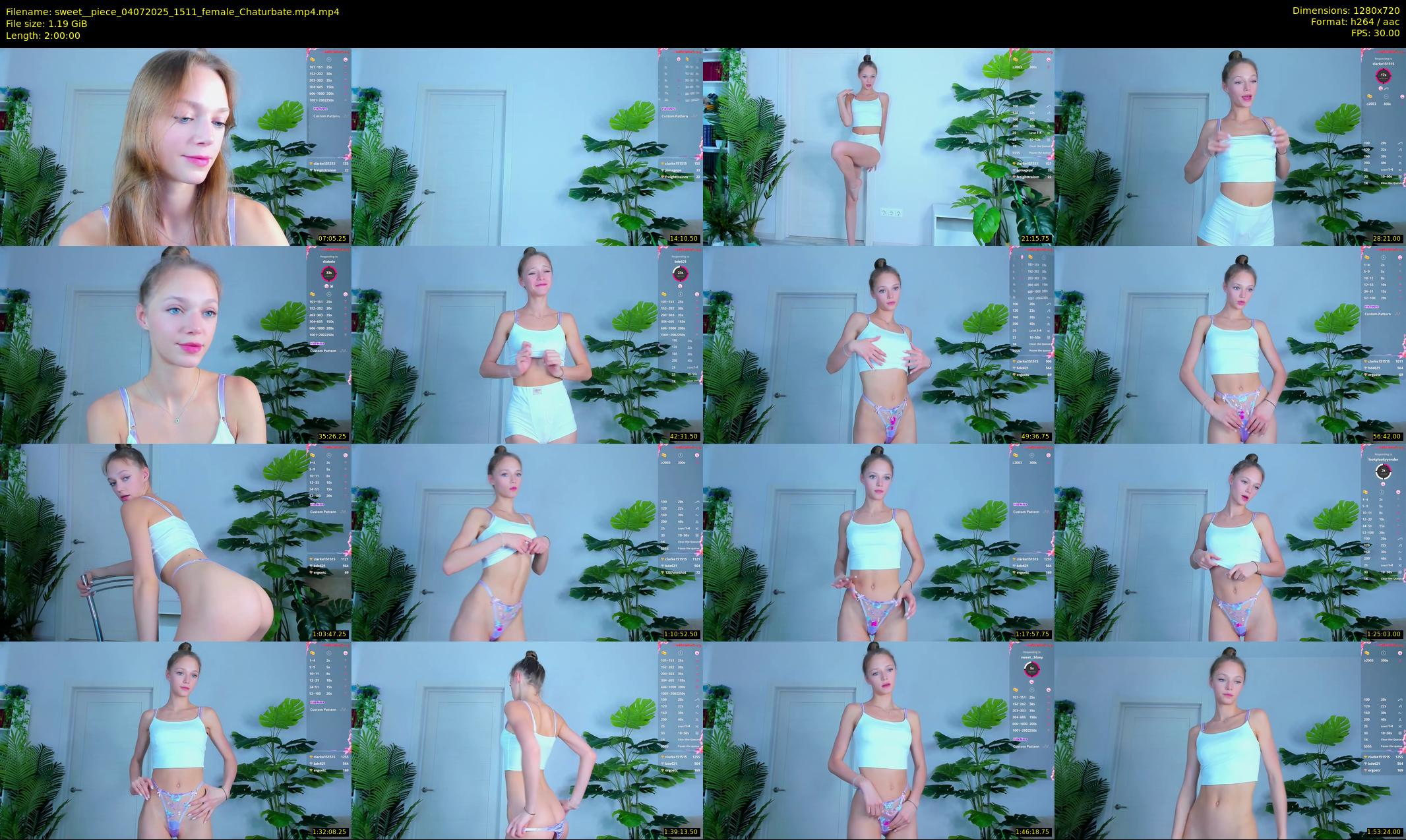 sweet__piece — 120 minute Chaturbate female cam show recording, 720p, Jul 4, 2025