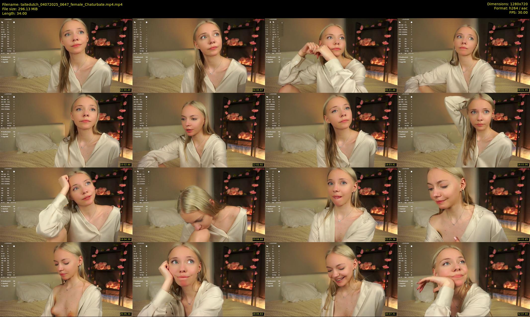 taitedutch — 34 minute Chaturbate female cam show recording, 720p, Jul 4, 2025