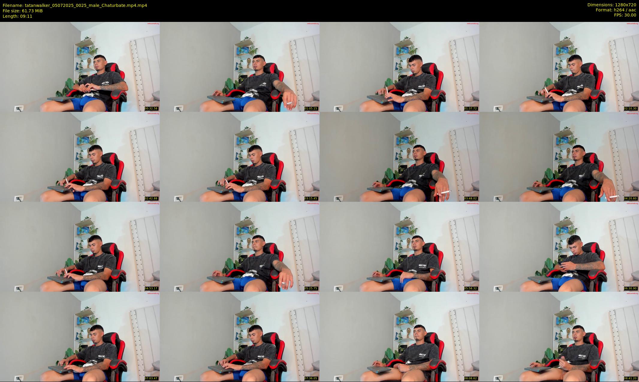 tatanwalker — 10 minute Chaturbate male cam show recording, 720p, Jul 5, 2025