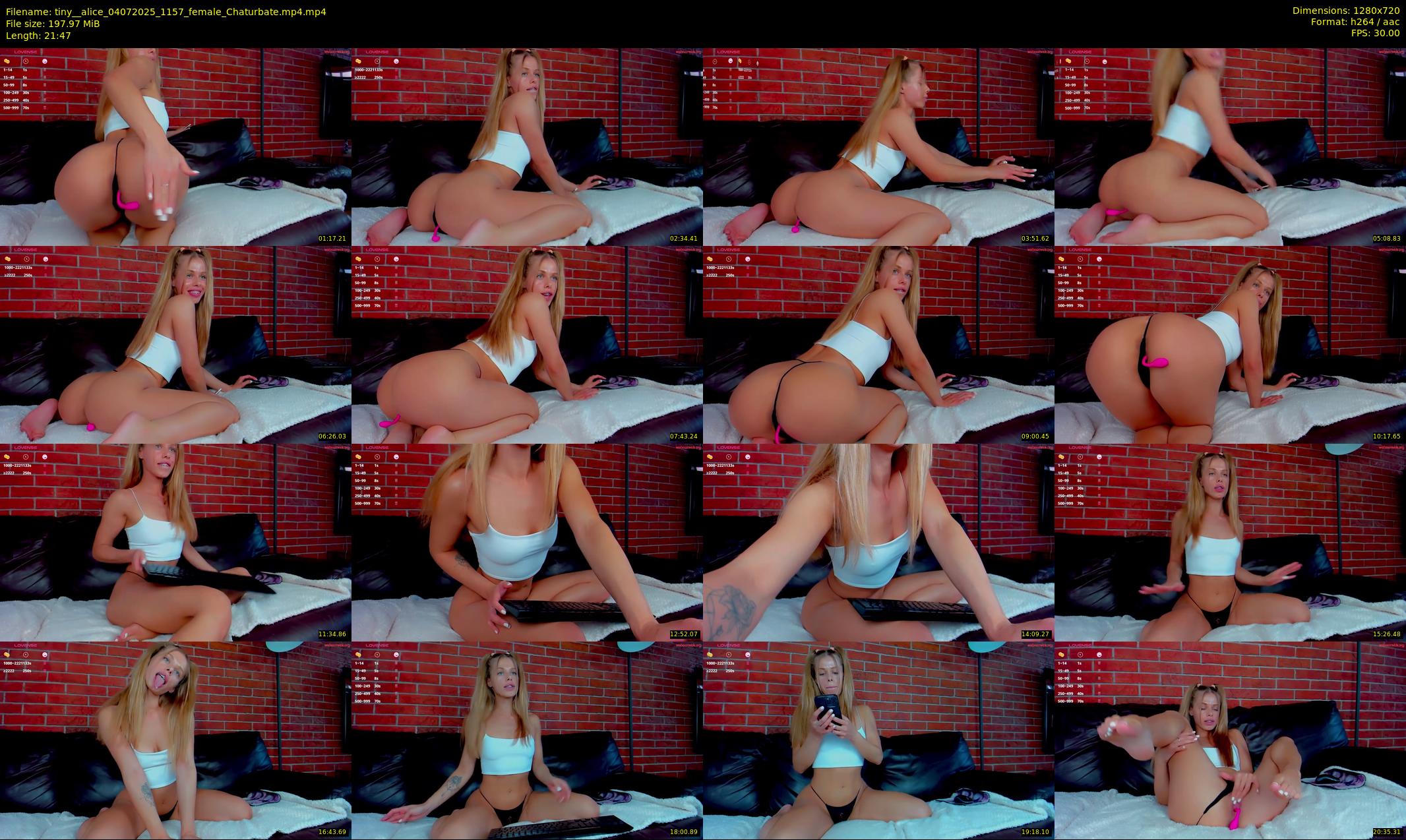 tiny__alice — 22 minute Chaturbate female cam show recording, 720p, Jul 4, 2025