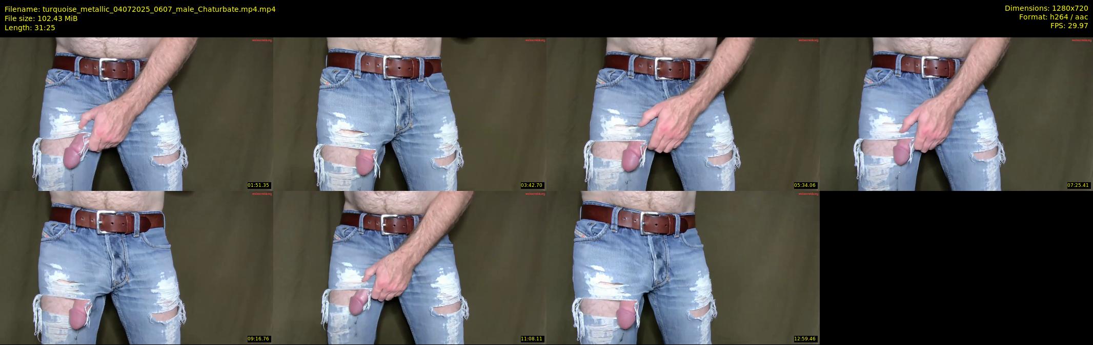 turquoise_metallic — 32 minute Chaturbate male cam show recording, 720p, Jul 4, 2025