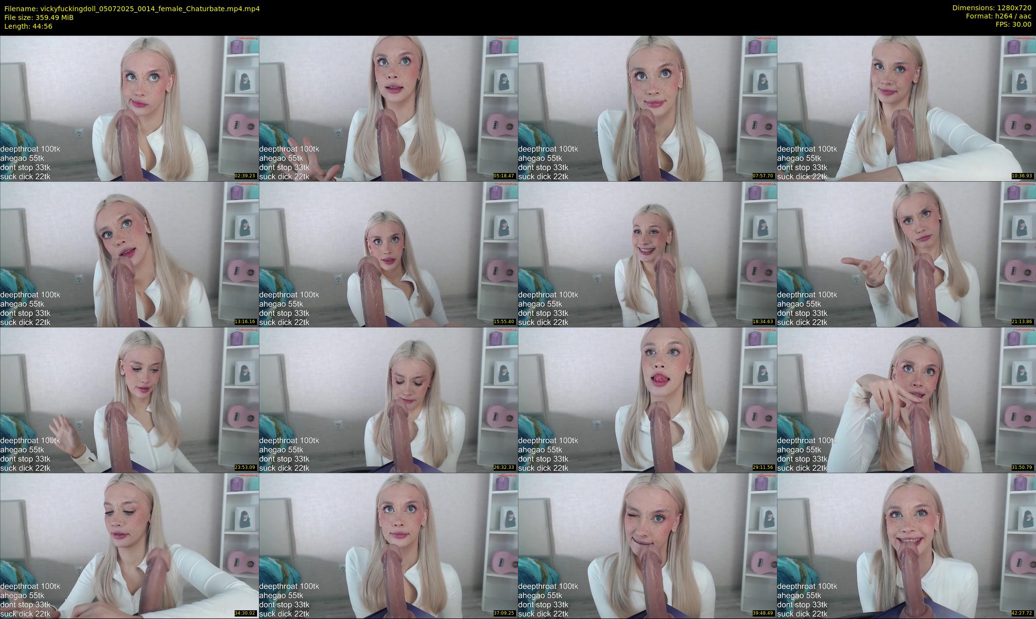 vickyfuckingdoll — 45 minute Chaturbate female cam show recording, 720p, Jul 5, 2025