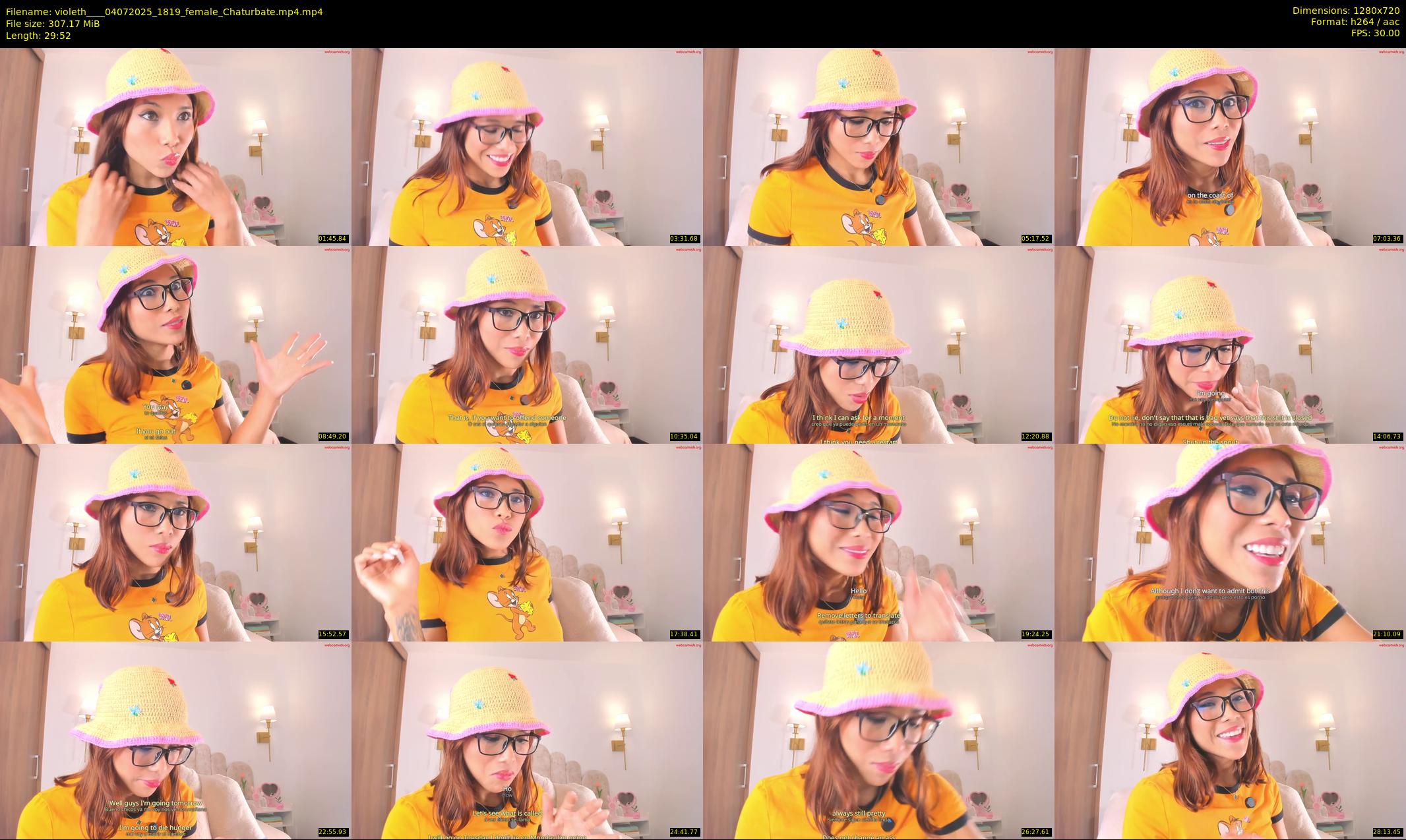 violeth___ — 30 minute Chaturbate female cam show recording, 720p, Jul 4, 2025