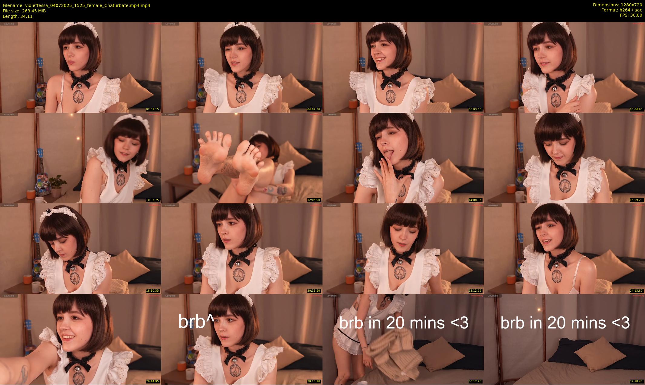 violettessa — 35 minute Chaturbate female cam show recording, 720p, Jul 4, 2025