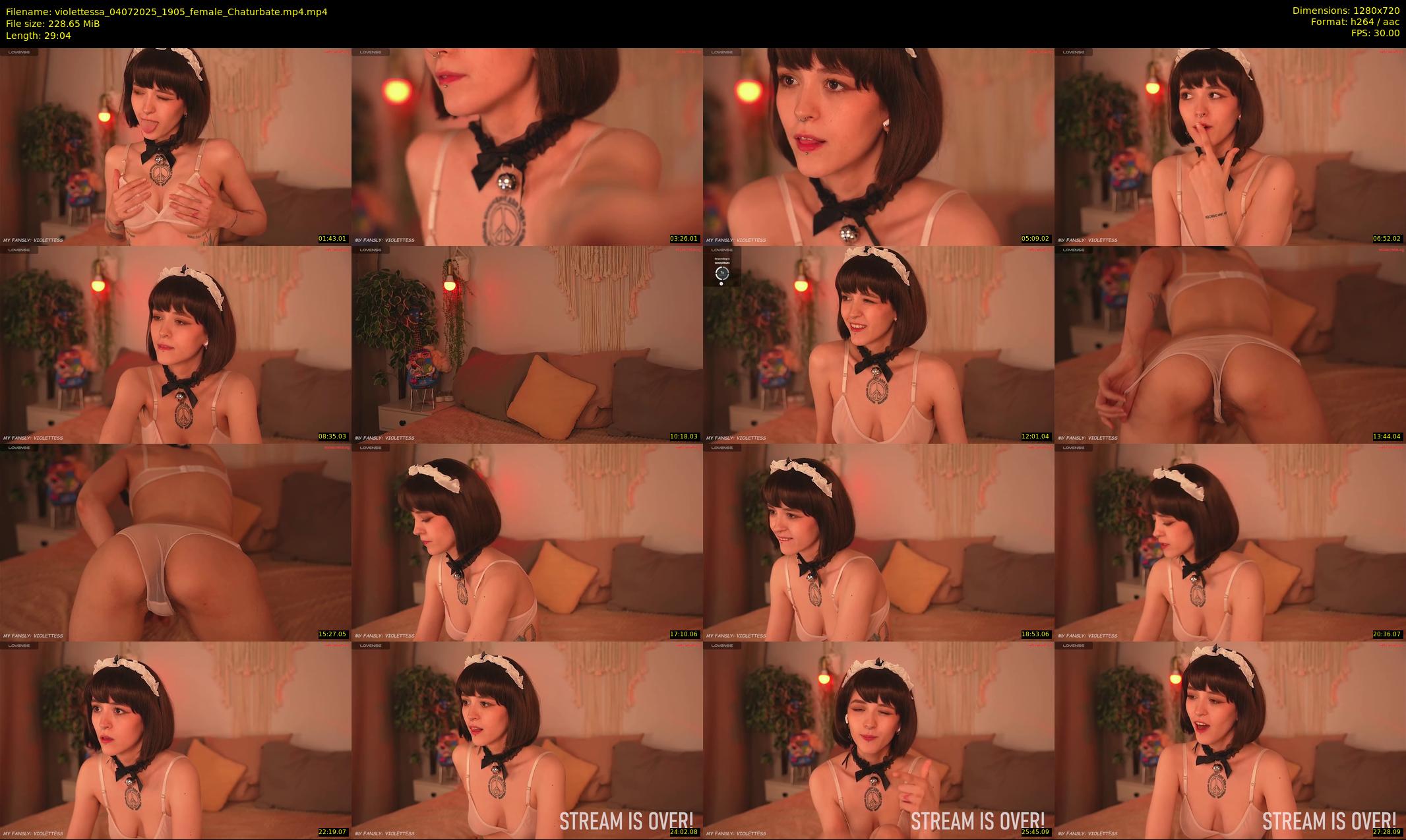 violettessa — 30 minute Chaturbate female cam show recording, 720p, Jul 4, 2025