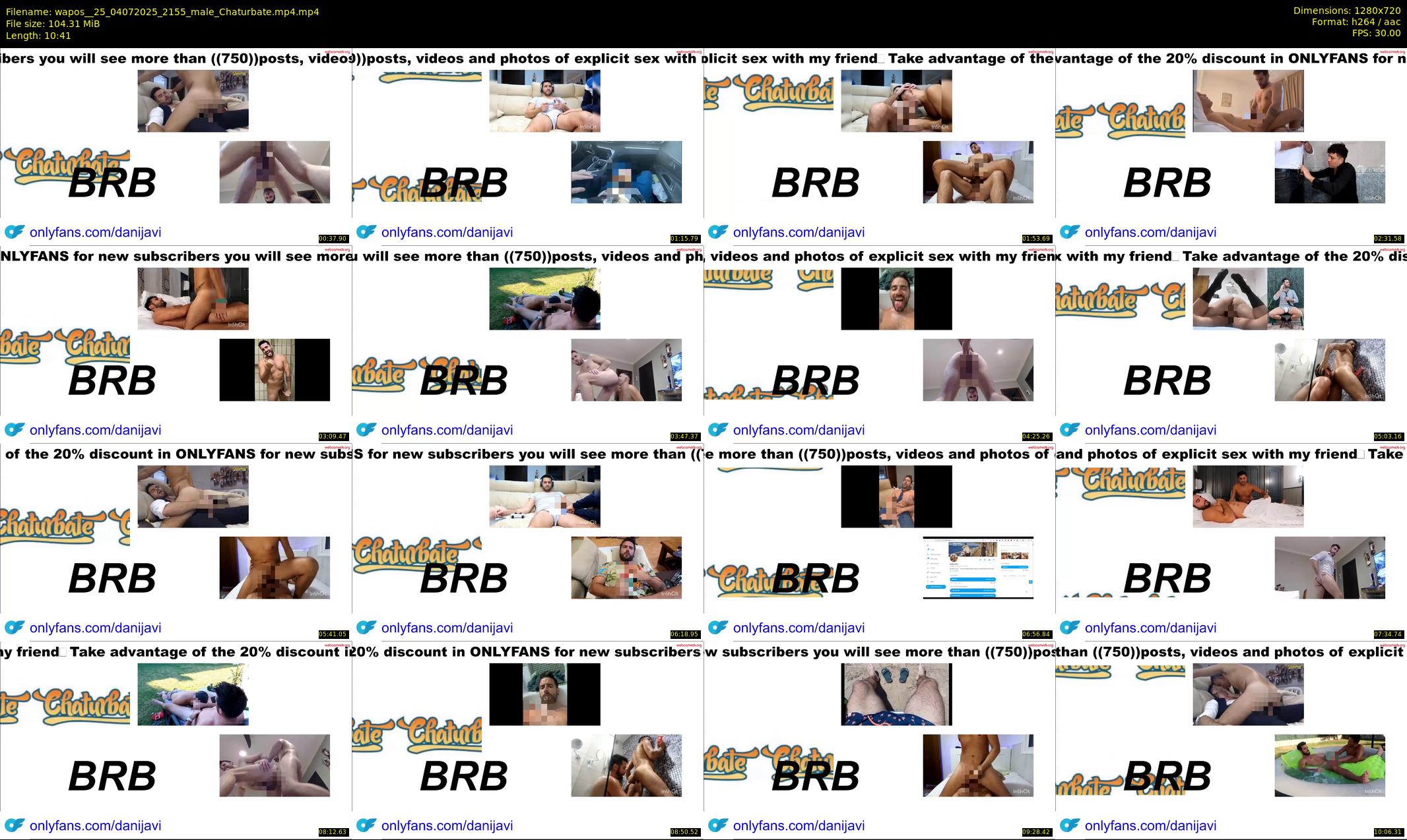 wapos__25 — 11 minute Chaturbate male cam show recording, 720p, Jul 4, 2025