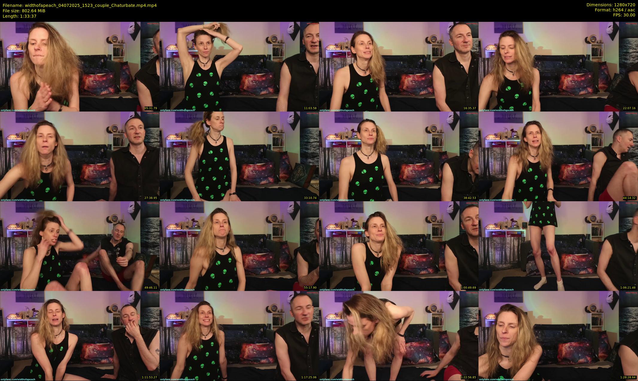 widthofapeach — 94 minute Chaturbate couple cam show recording, 720p, Jul 4, 2025