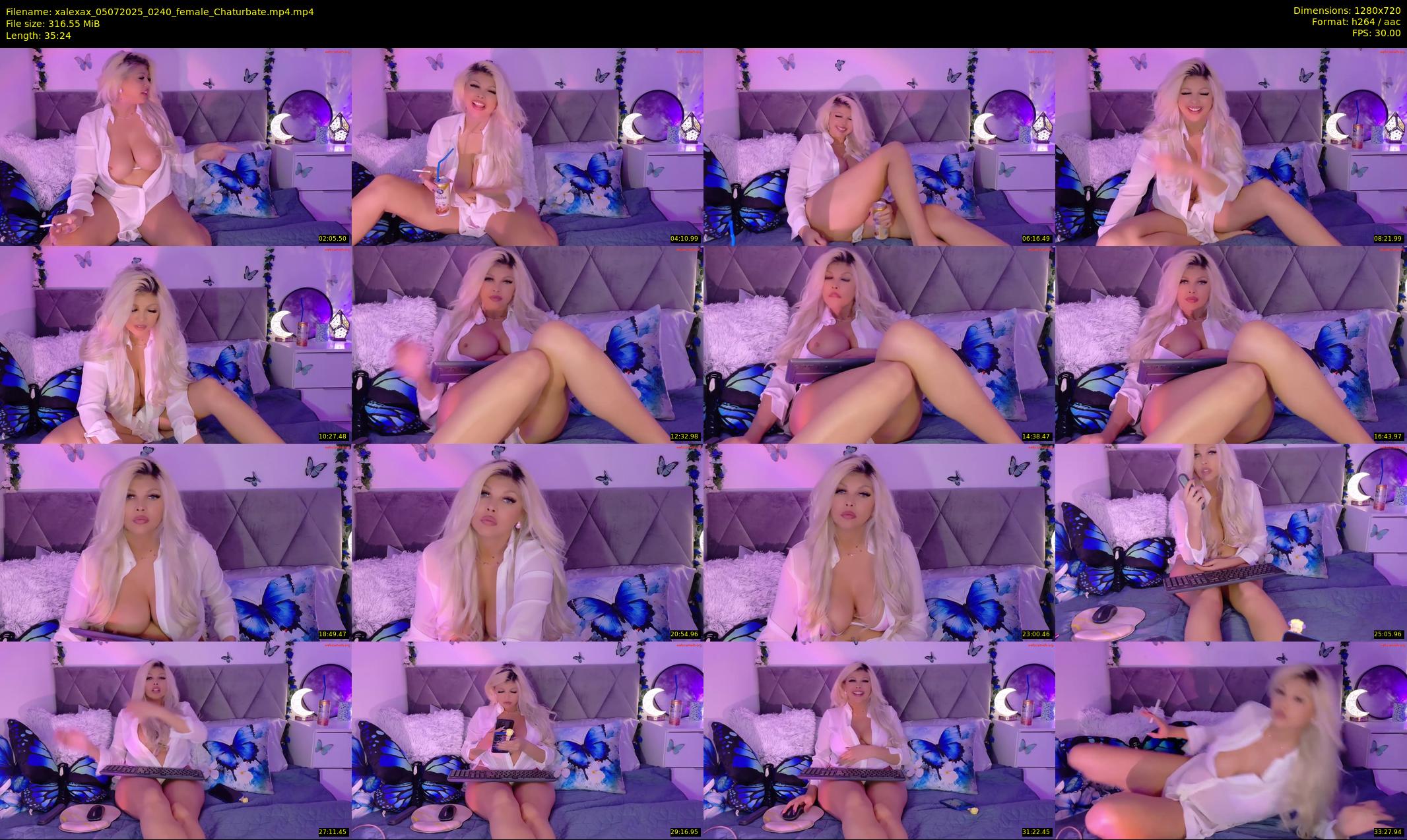 xalexax — 36 minute Chaturbate female cam show recording, 720p, Jul 5, 2025