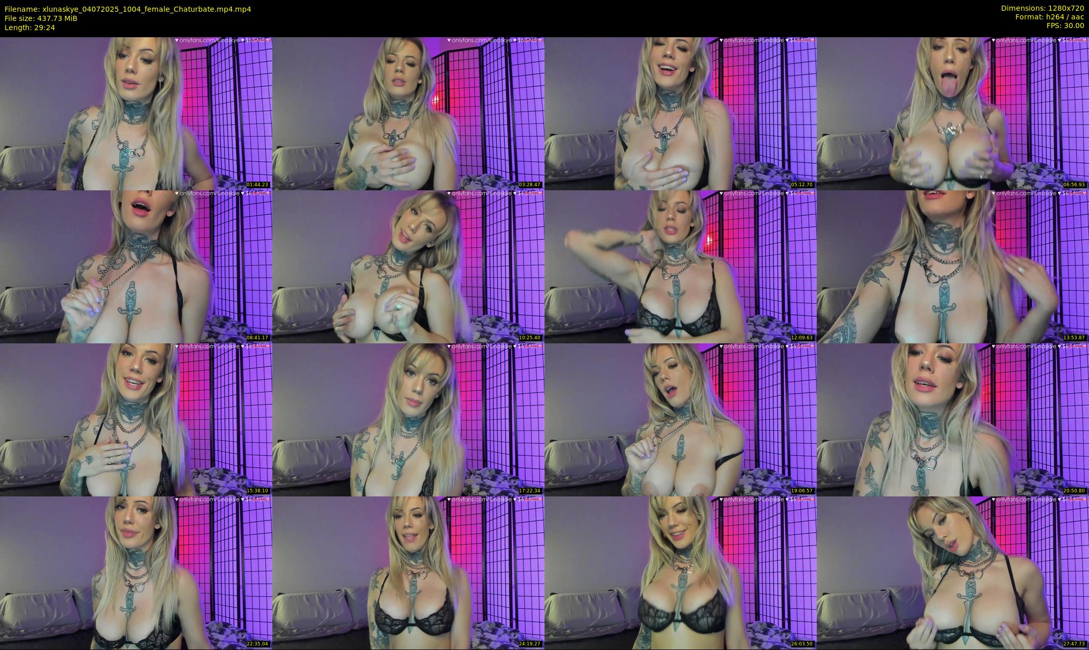 xlunaskye — 30 minute Chaturbate female cam show recording, 720p, Jul 4, 2025