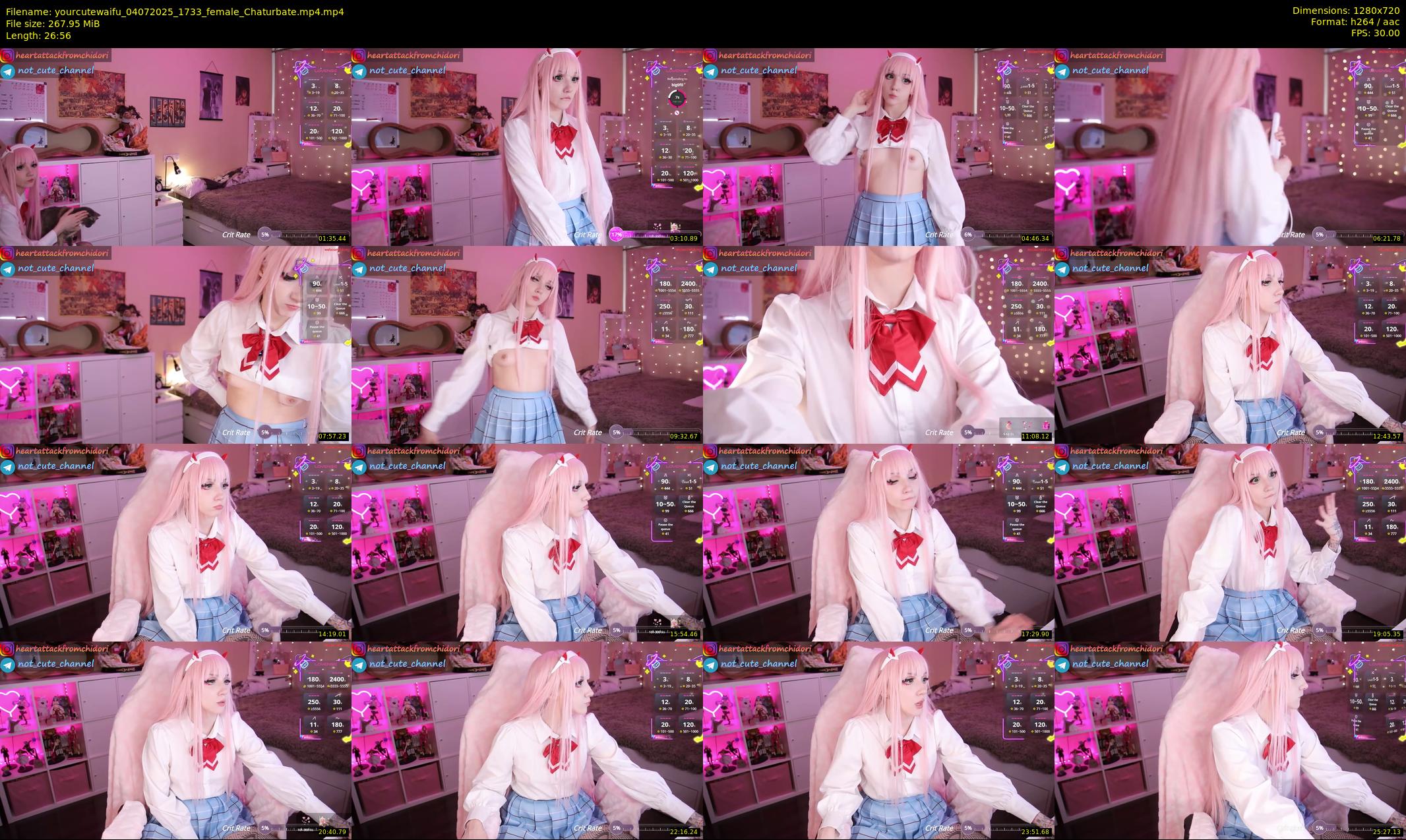 yourcutewaifu — 27 minute Chaturbate female cam show recording, 720p, Jul 4, 2025
