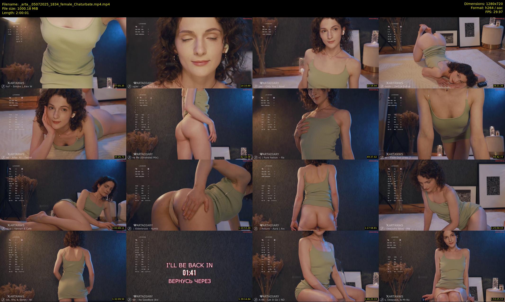 _arta_ — 121 minute Chaturbate female cam show recording, 720p, Jul 5, 2025
