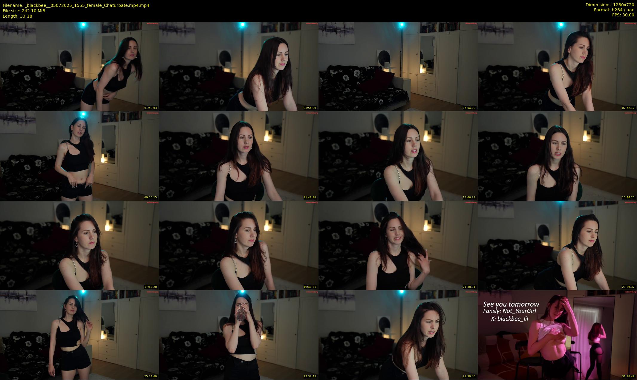_blackbee_ — 34 minute Chaturbate female cam show recording, 720p, Jul 5, 2025