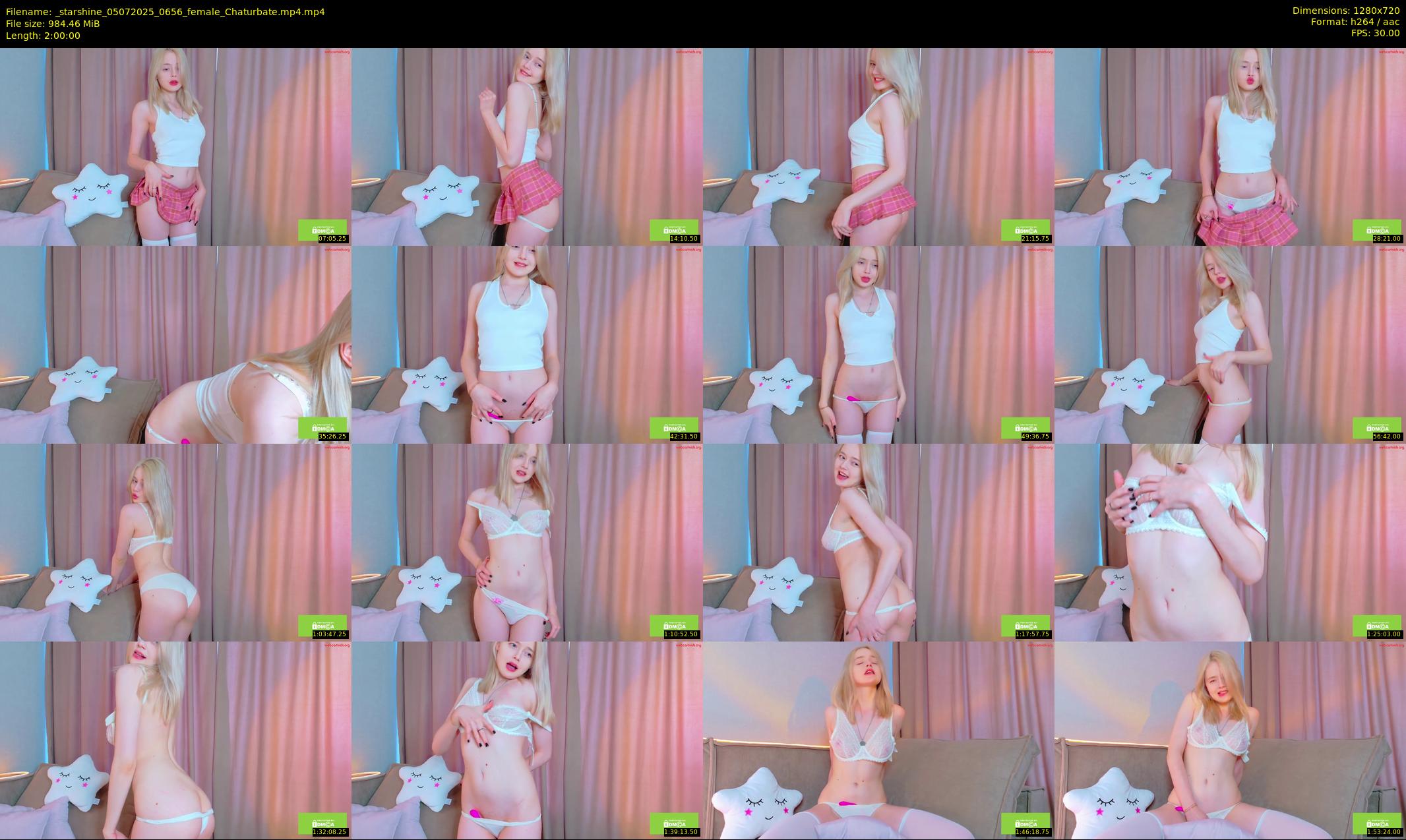 _starshine — 120 minute Chaturbate female cam show recording, 720p, Jul 5, 2025
