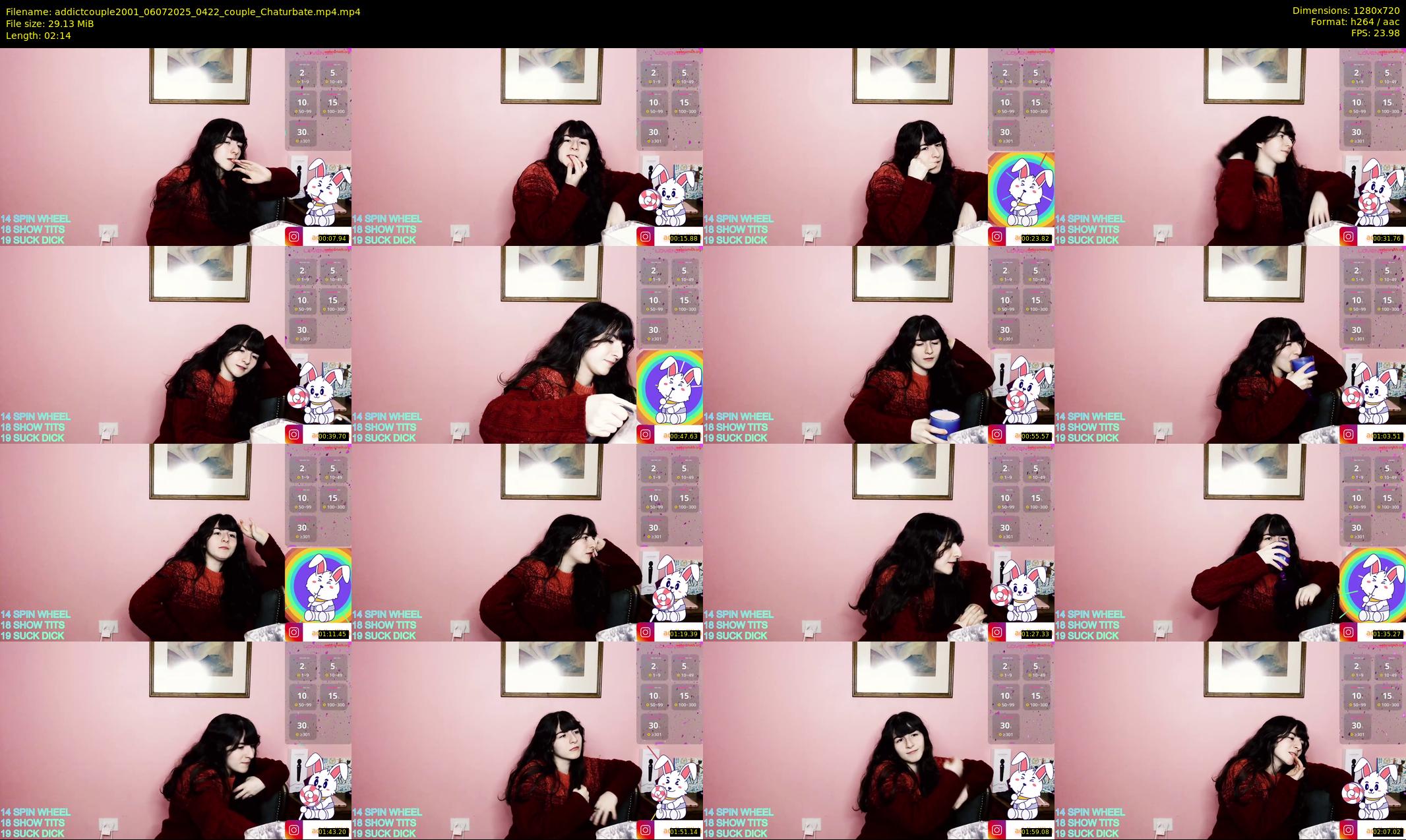 addictcouple2001 — 3 minute Chaturbate couple cam show recording, 720p, Jul 6, 2025