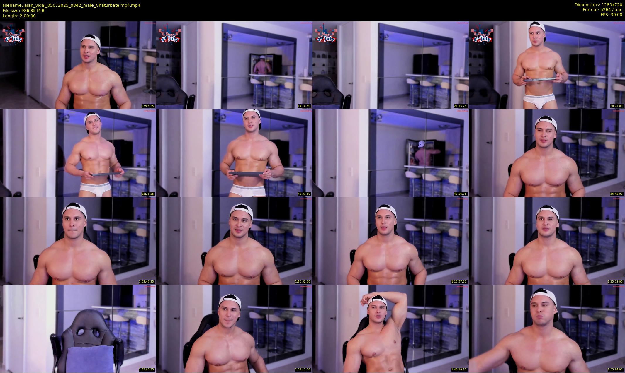 alan_vidal — 120 minute Chaturbate male cam show recording, 720p, Jul 5, 2025