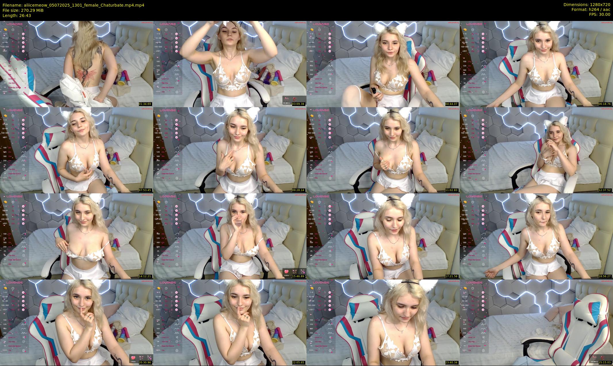 aliicemeow — 27 minute Chaturbate female cam show recording, 720p, Jul 5, 2025