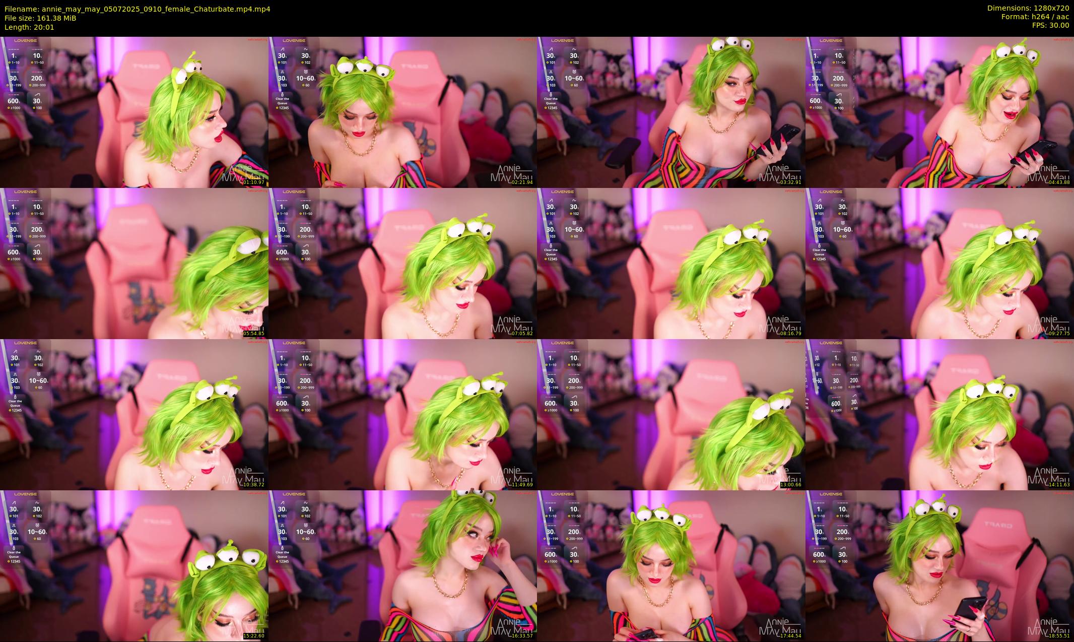 annie_may_may — 21 minute Chaturbate female cam show recording, 720p, Jul 5, 2025