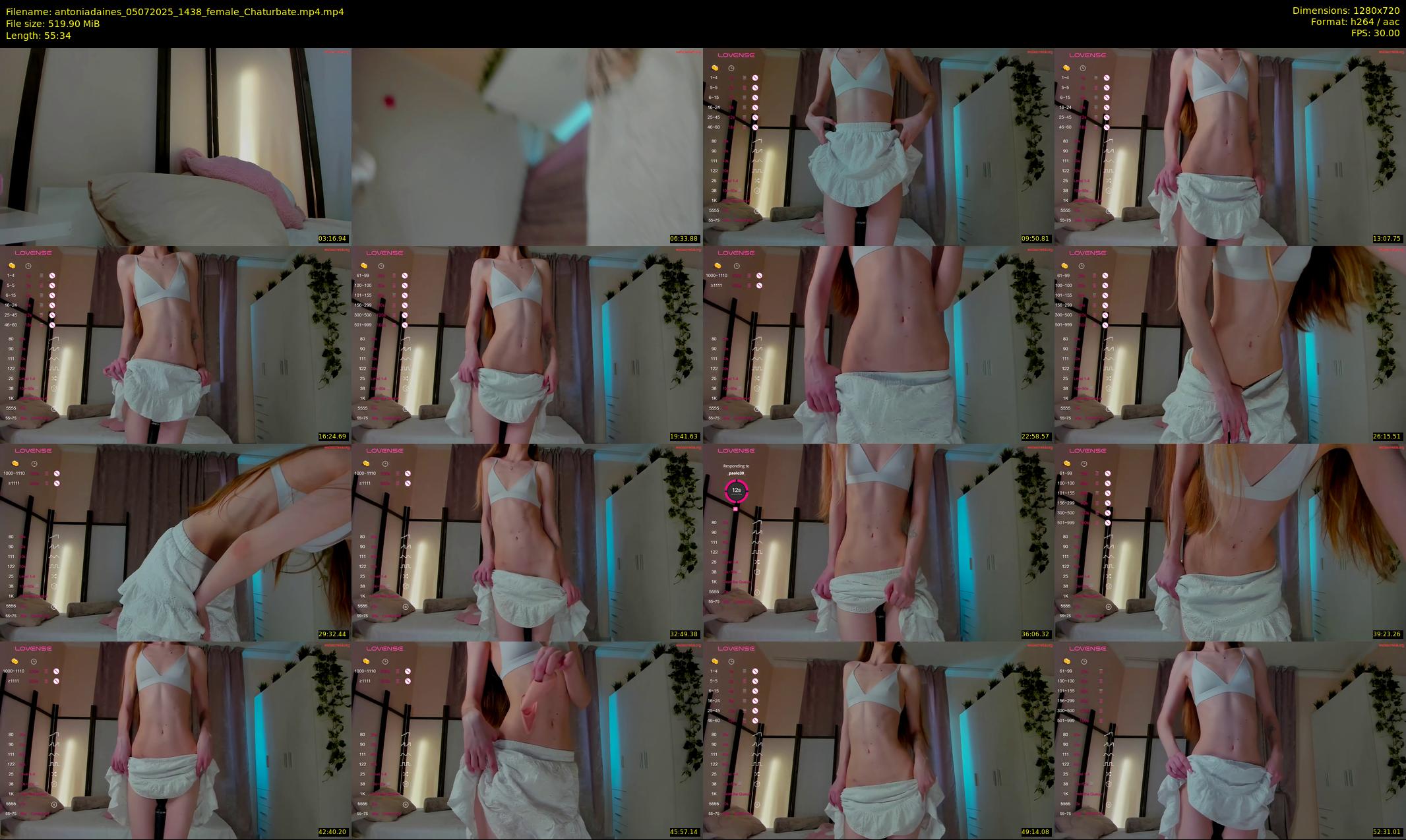 antoniadaines — 56 minute Chaturbate female cam show recording, 720p, Jul 5, 2025