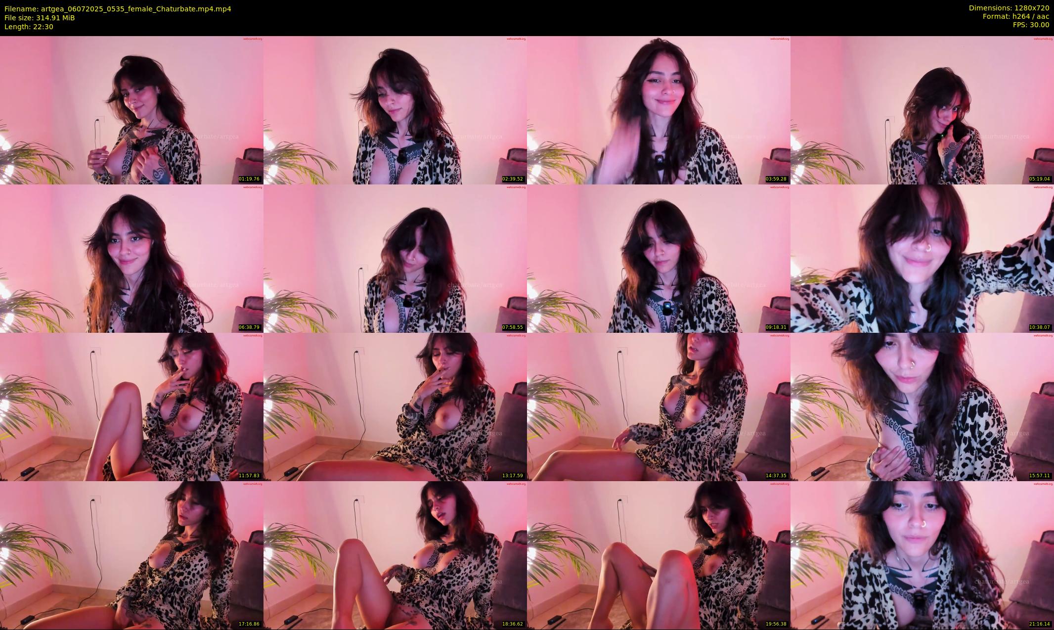 artgea — 23 minute Chaturbate female cam show recording, 720p, Jul 6, 2025