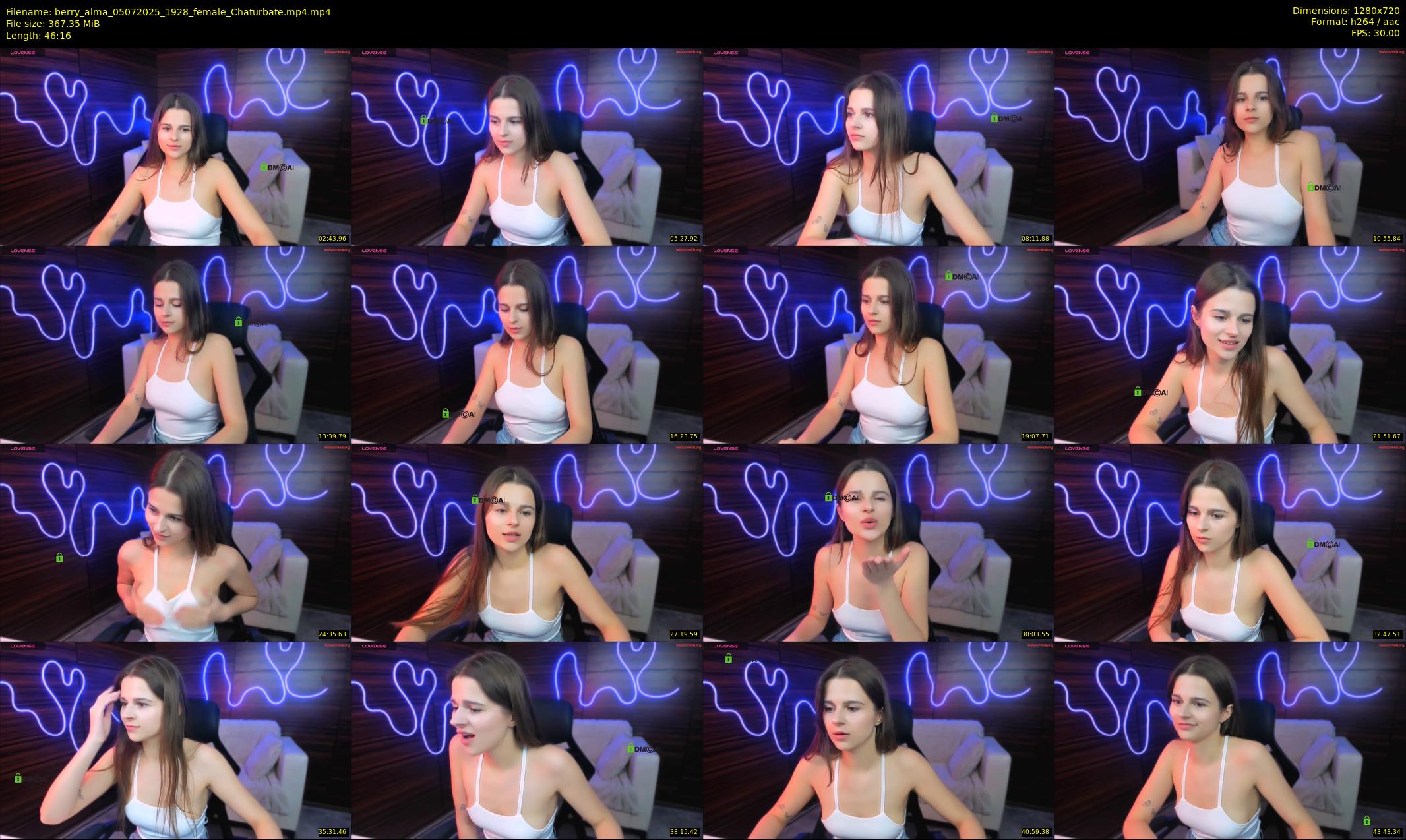 berry_alma — 47 minute Chaturbate female cam show recording, 720p, Jul 5, 2025