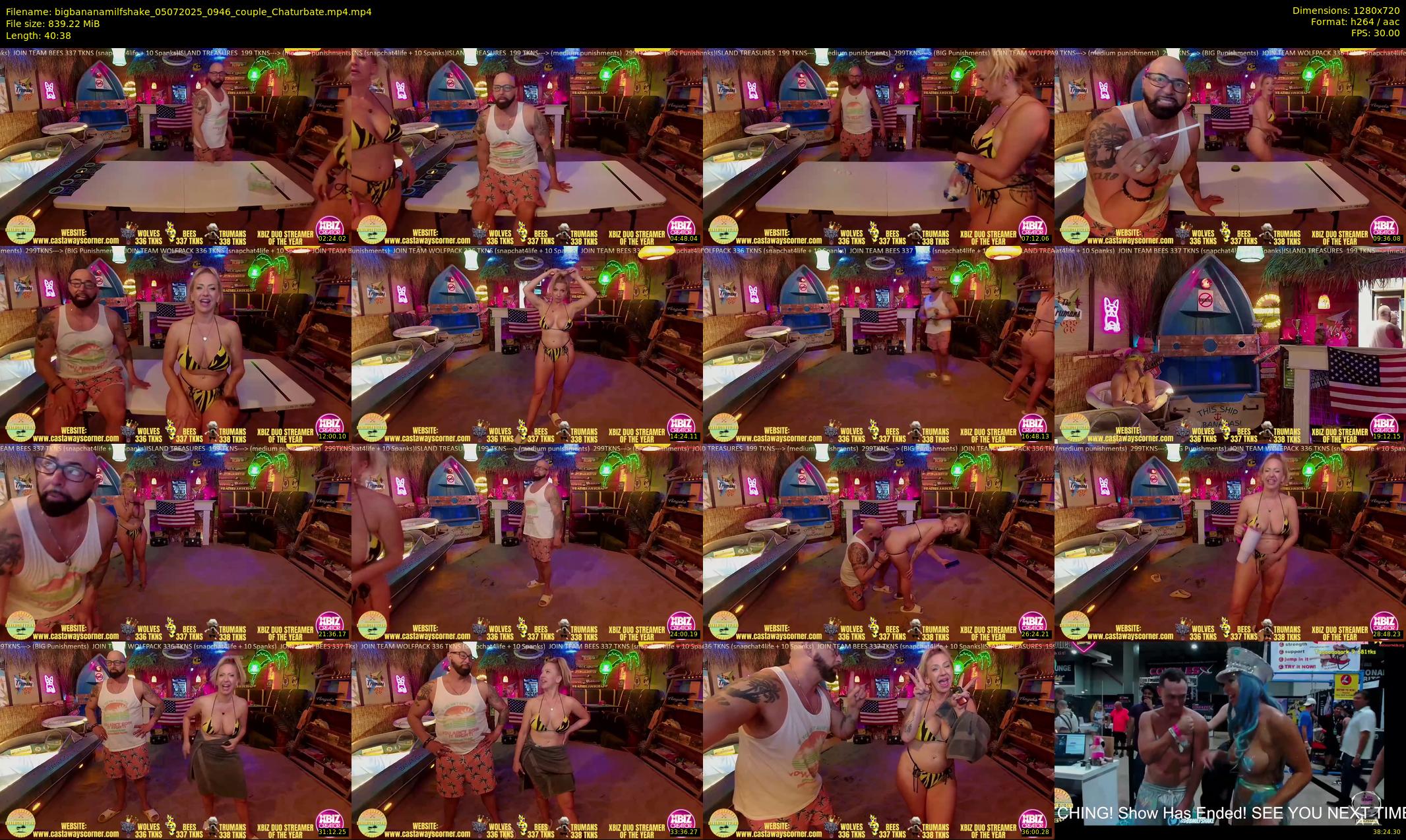 bigbananamilfshake — 41 minute Chaturbate couple cam show recording, 720p, Jul 5, 2025