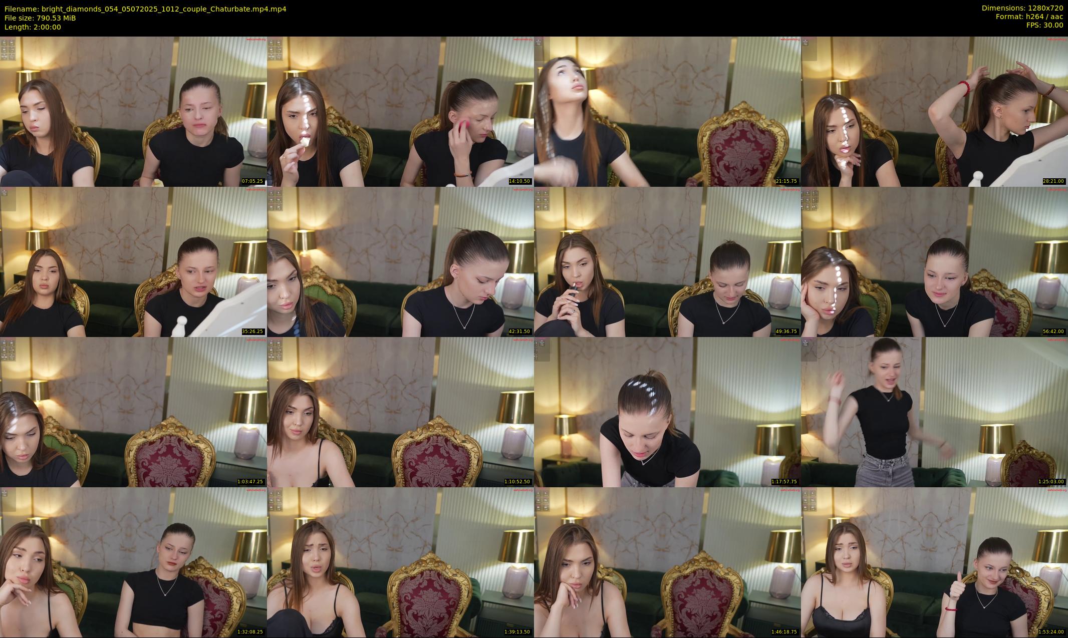 bright_diamonds_054 — 120 minute Chaturbate couple cam show recording, 720p, Jul 5, 2025