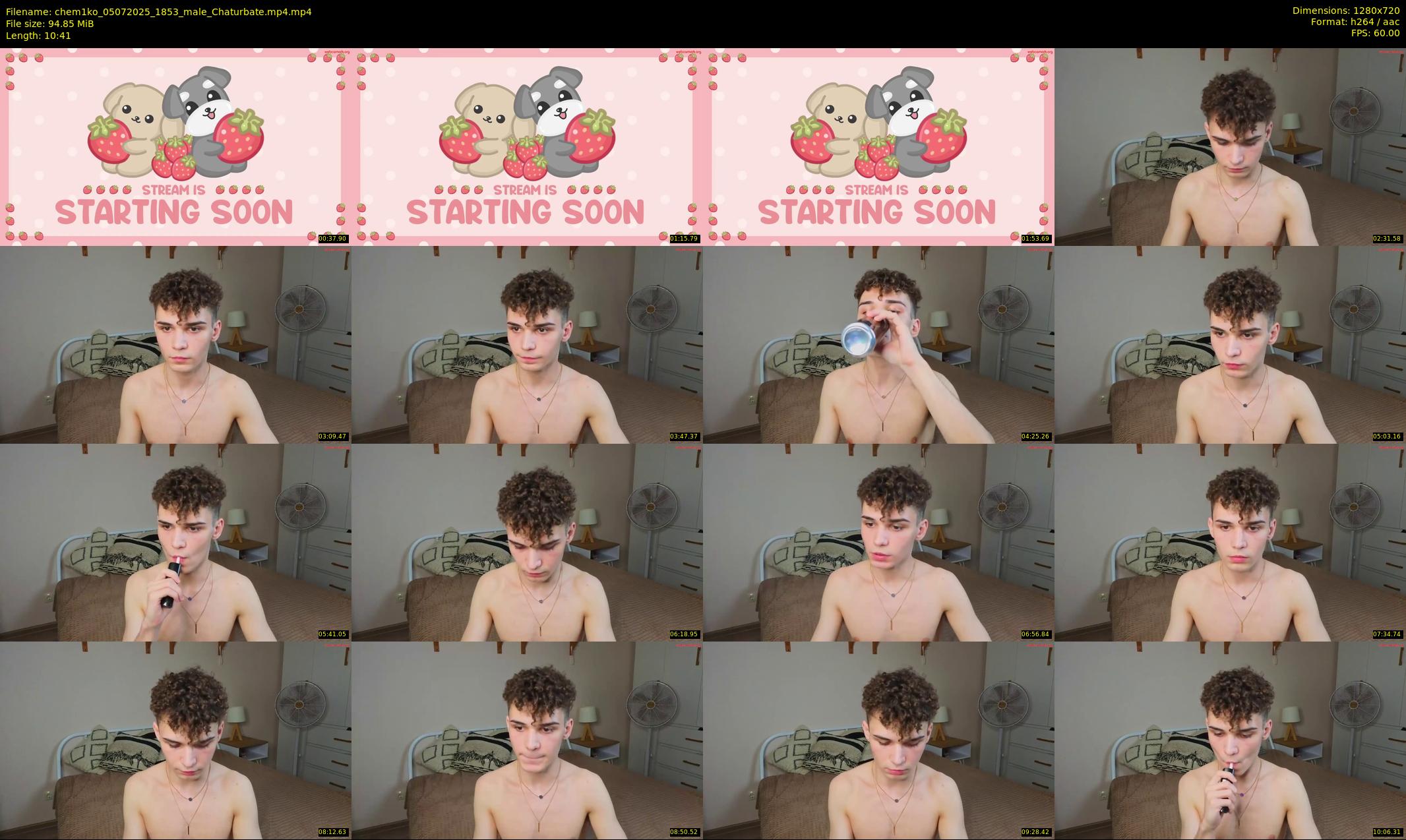 chem1ko — 11 minute Chaturbate male cam show recording, 720p, Jul 5, 2025