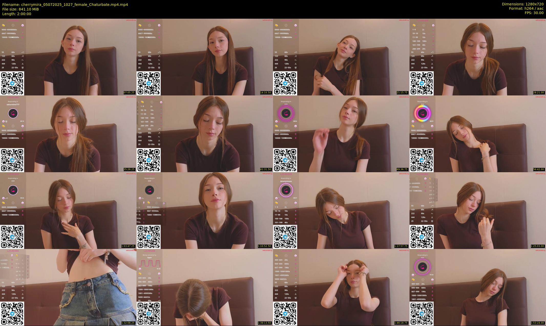 cherrymira — 120 minute Chaturbate female cam show recording, 720p, Jul 5, 2025
